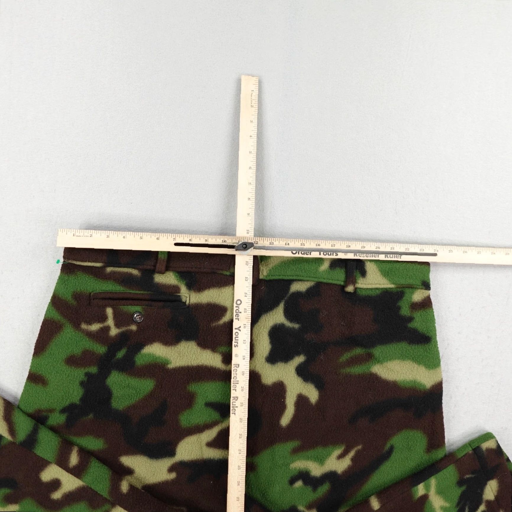 Vintage VINTAGE Cabela's Pants Mens 3XL Camo Whitetail Polartec Fleece Hunting Hemmed USA Pants 90s Camouflage Mens Size US 39 - 5 Thumbnail