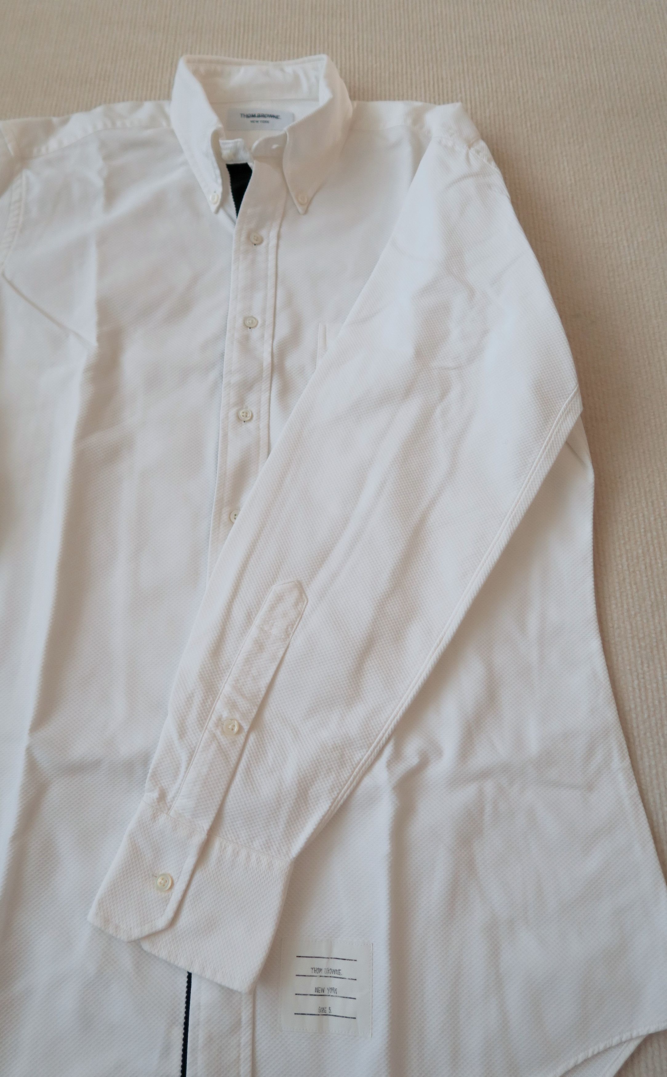 Thom Browne Thom Brown Textured Fabric Shirt Size US XL / EU 56 / 4 - 16 Thumbnail