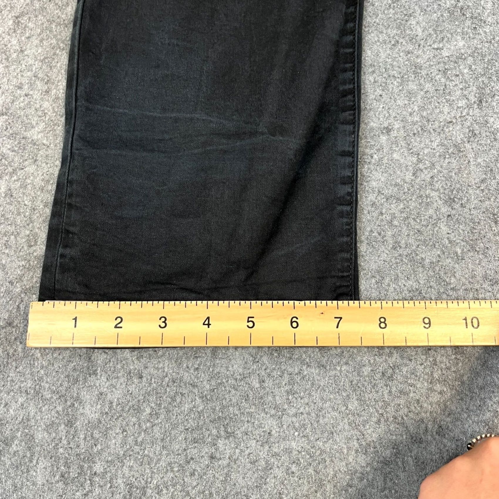 Emporio Armani Emporio Armani Jeans Tapered Mens 36 32 Lightweight Charcoal Grey 5-Pocket Denim Regular Rise Mid Grey Jeans Mens Size US 36 / EU 52 - 3 Thumbnail