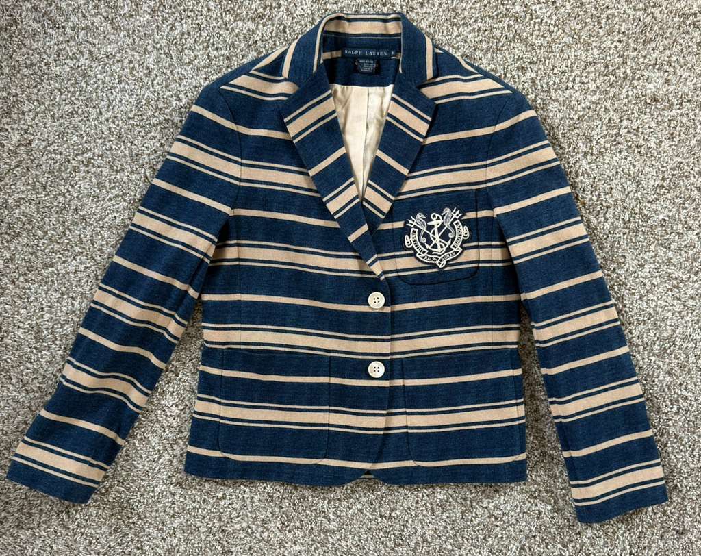 Polo Ralph Lauren Polo Ralph Lauren Seahorse Cotton Fitted Blazer Nautical 6 Size M / US 6-8 / IT 42-44 - 2 Thumbnail