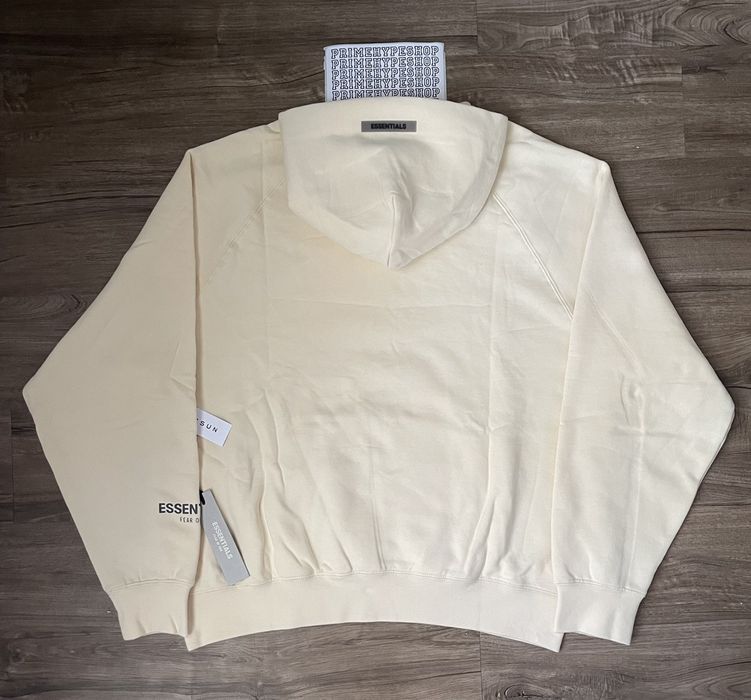 Fear of God Fear of God Essentials Hoodie Cream SS20 size M Grailed