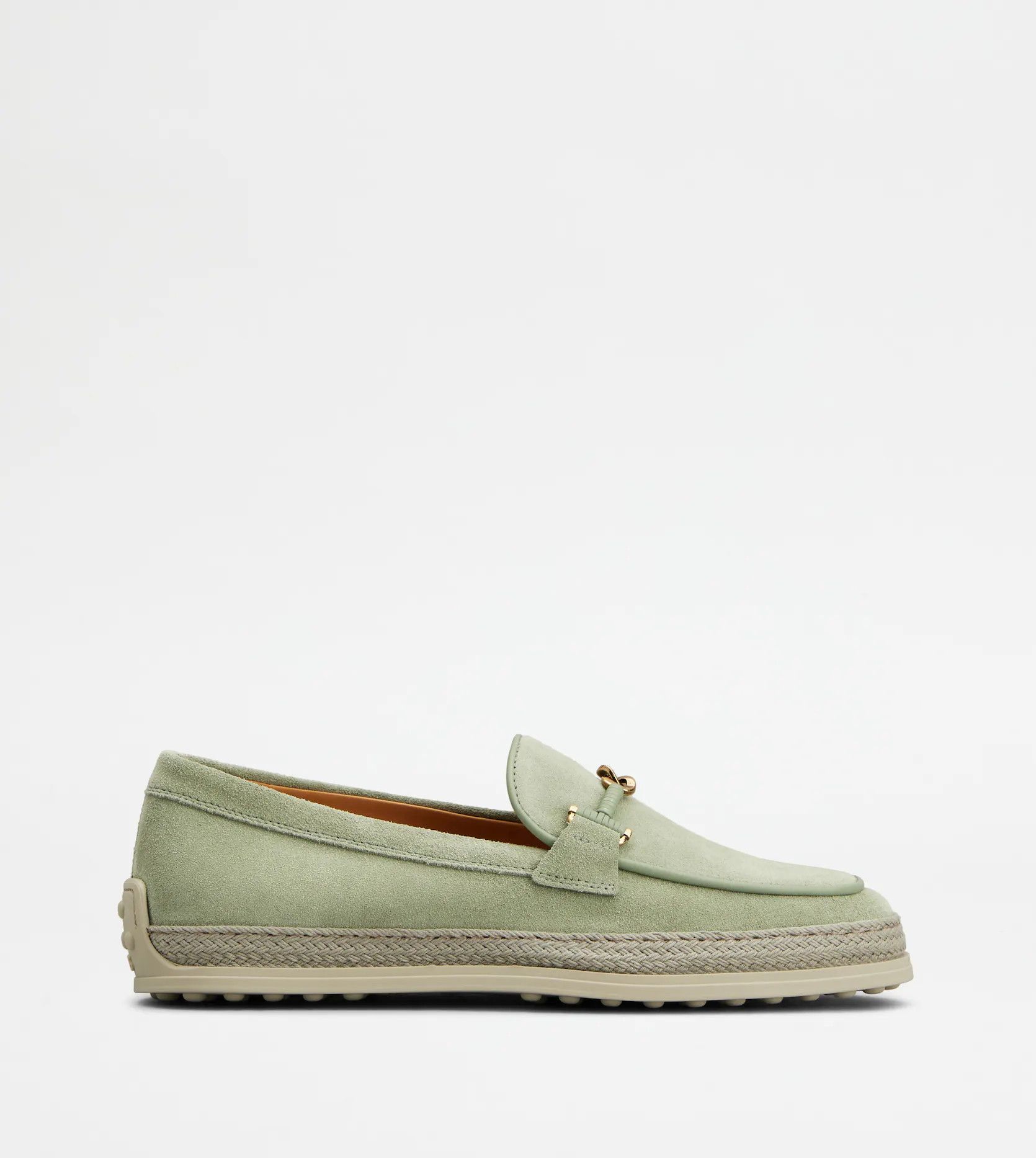 Tod's o1s22i1n0325 Calfskin Loafers in Light Green Size US 8 / IT 38 - 1 Thumbnail