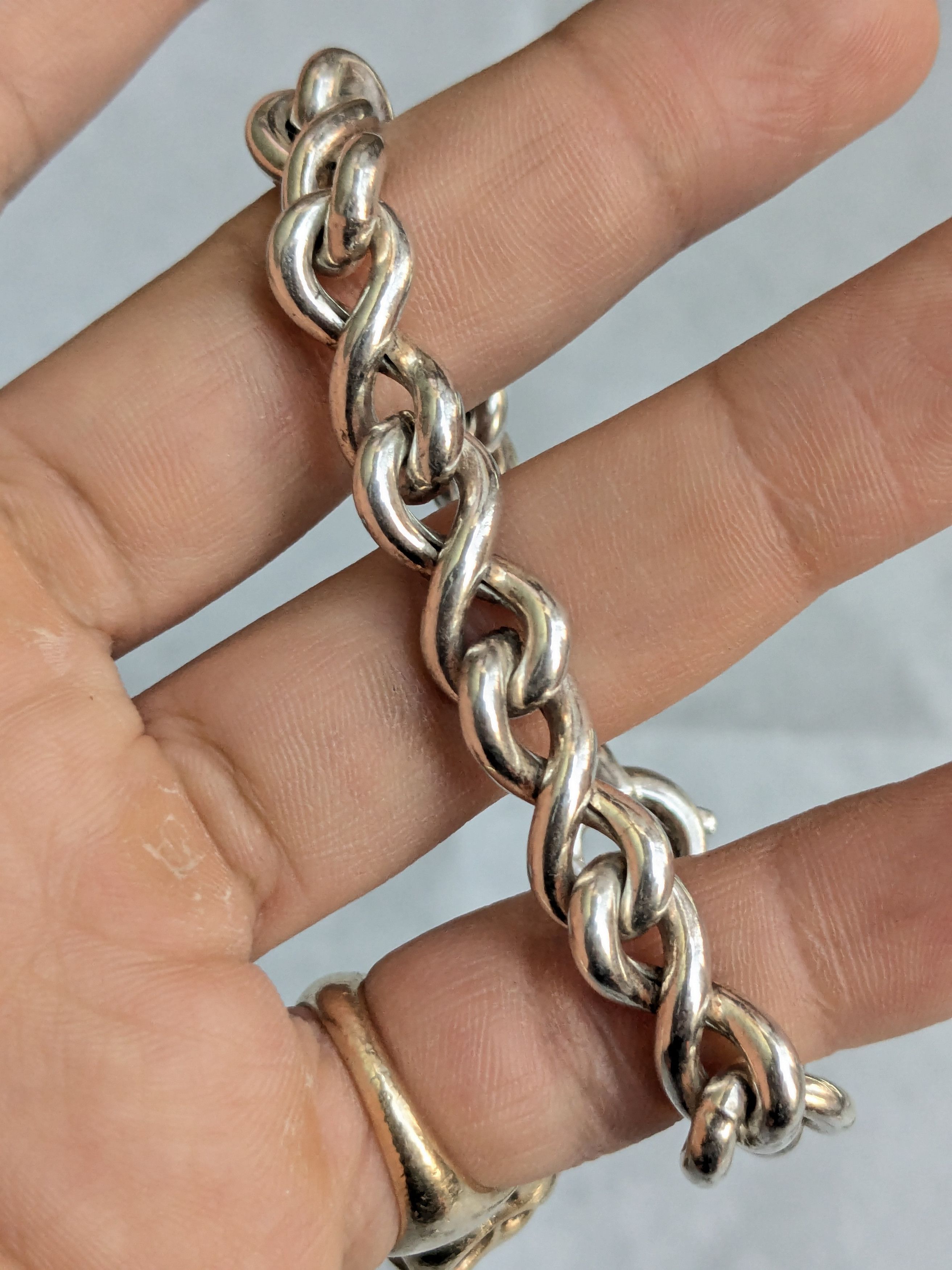 Jewelry Vintage Sterling Silver Milor Bracelet Bowtie 7" Size ONE SIZE - 14 Thumbnail