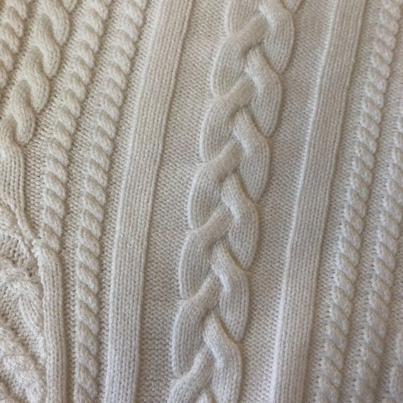 Magaschoni Short Sleeve Cable Knit Sweater from MAGASCHONI Size S / US 4 / IT 40 - 6 Thumbnail
