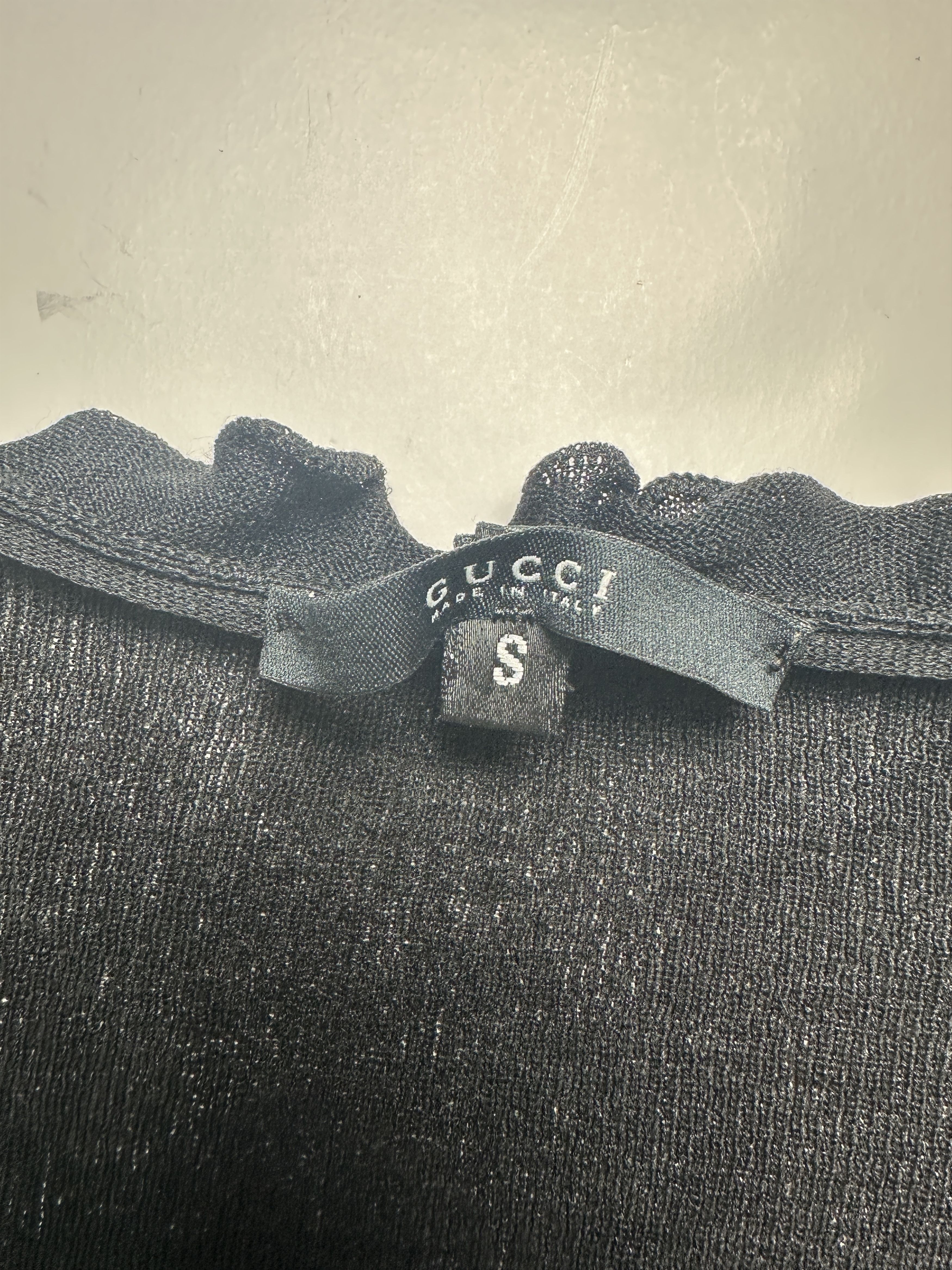 Gucci Gucci Black Cardigan With Ruffle Details Size S / US 4 / IT 40 - 3 Thumbnail