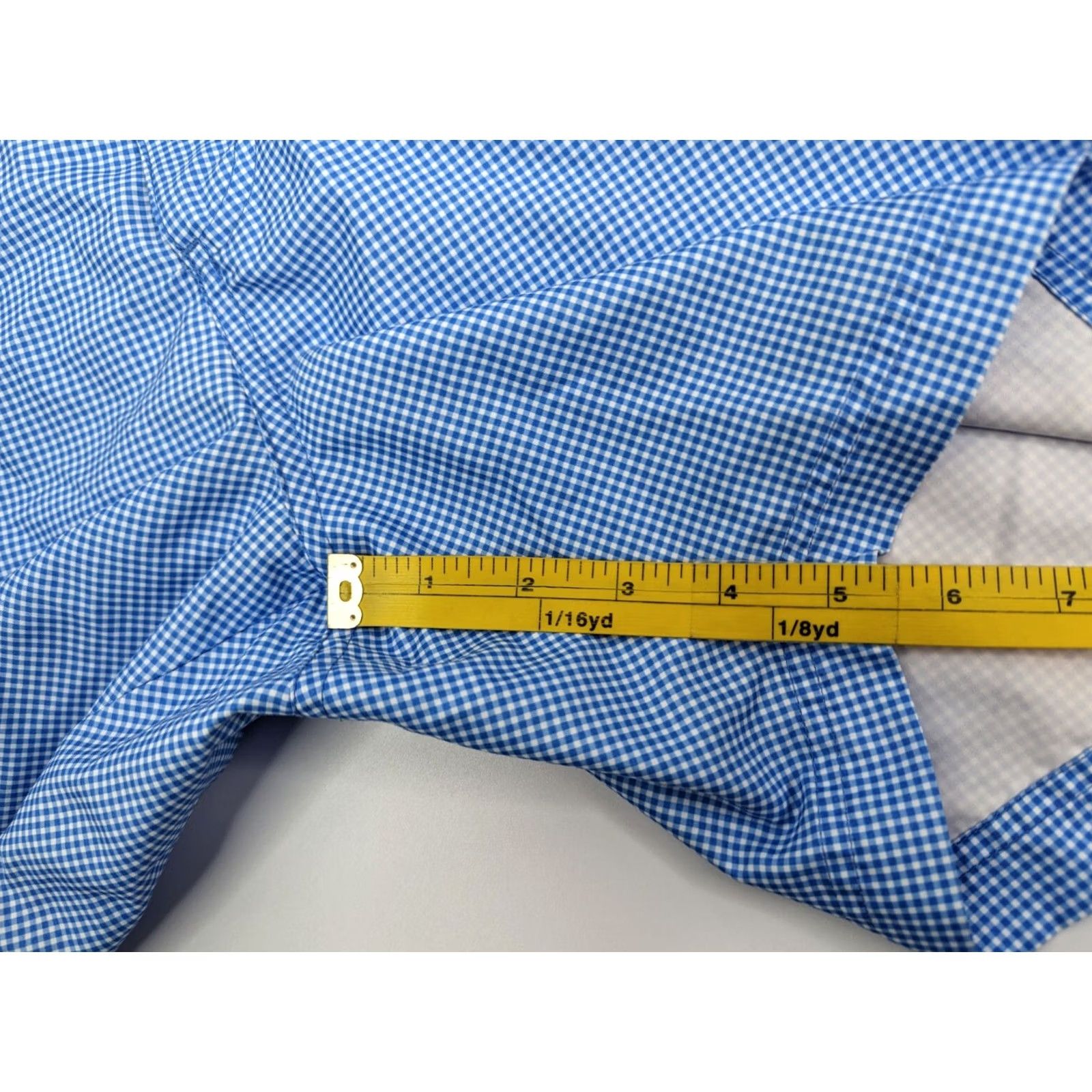 Vintage Ibiza Ocean Club Men Plaid Swim Trunks Blue/White Size 38 Pockets Drawstring Size ONE SIZE - 4 Thumbnail