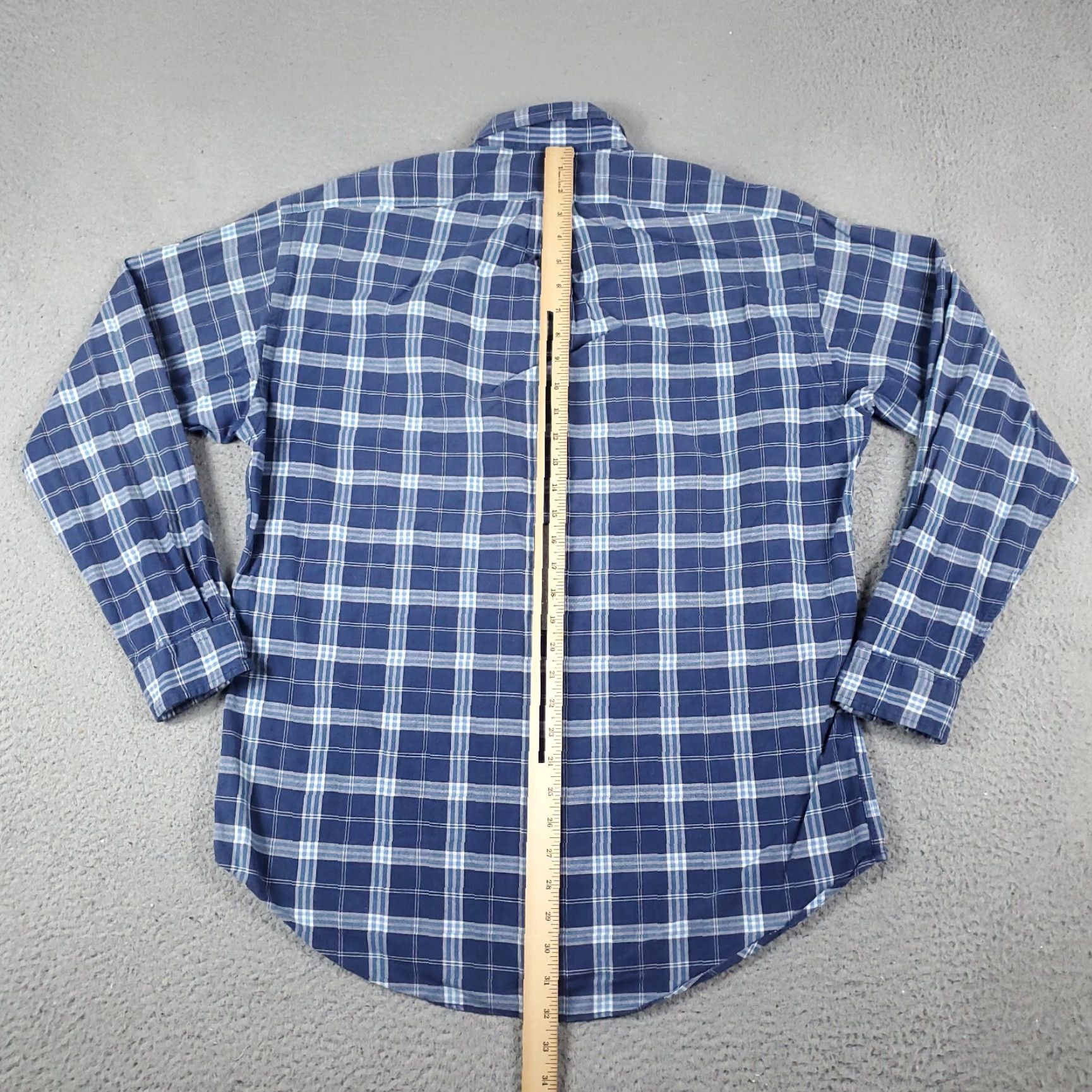 Ralph Lauren Ralph Lauren Shirt Mens Medium Blue Plaid Button-Up Long Sleeve Polo Button-Down Collar Size US M / EU 48-50 / 2 - 4 Thumbnail