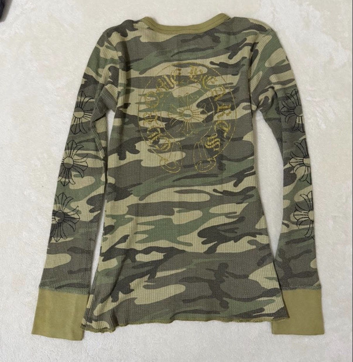 Chrome Hearts Size M Chrome Hearts Horseshoe Camo Thermal T shirts Size US M / EU 48-50 / 2 - 2 Thumbnail