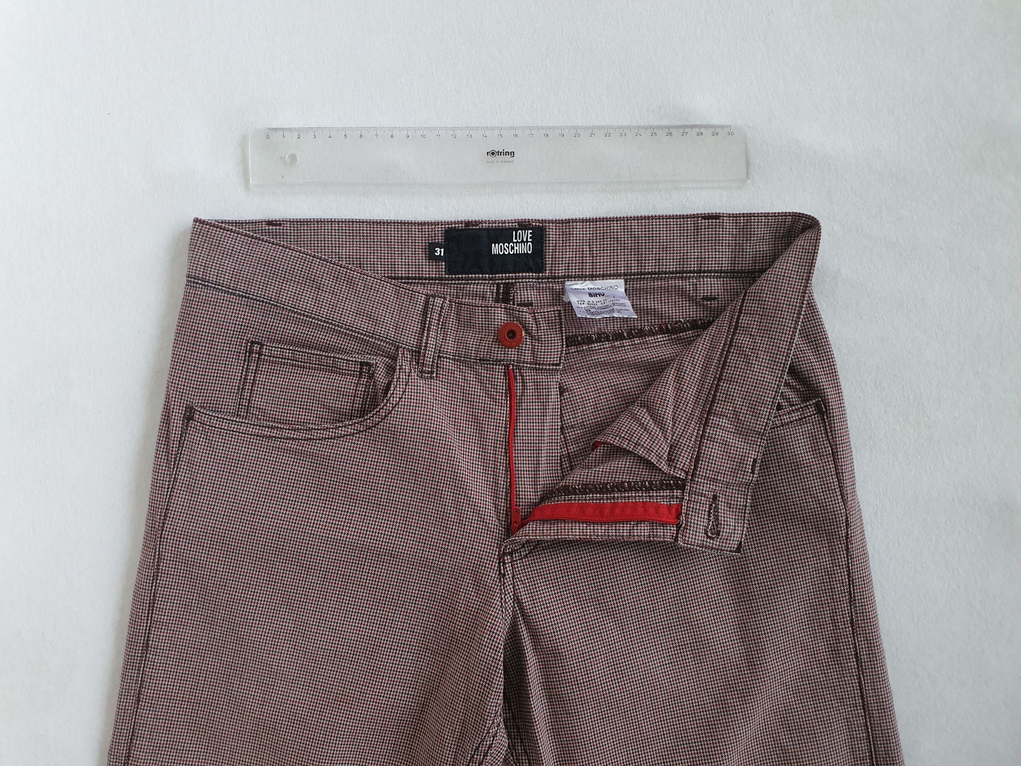 Moschino 5 Pocket Style Pants Trousers (Houndstooth, Tapered) Size US 31 - 4 Thumbnail