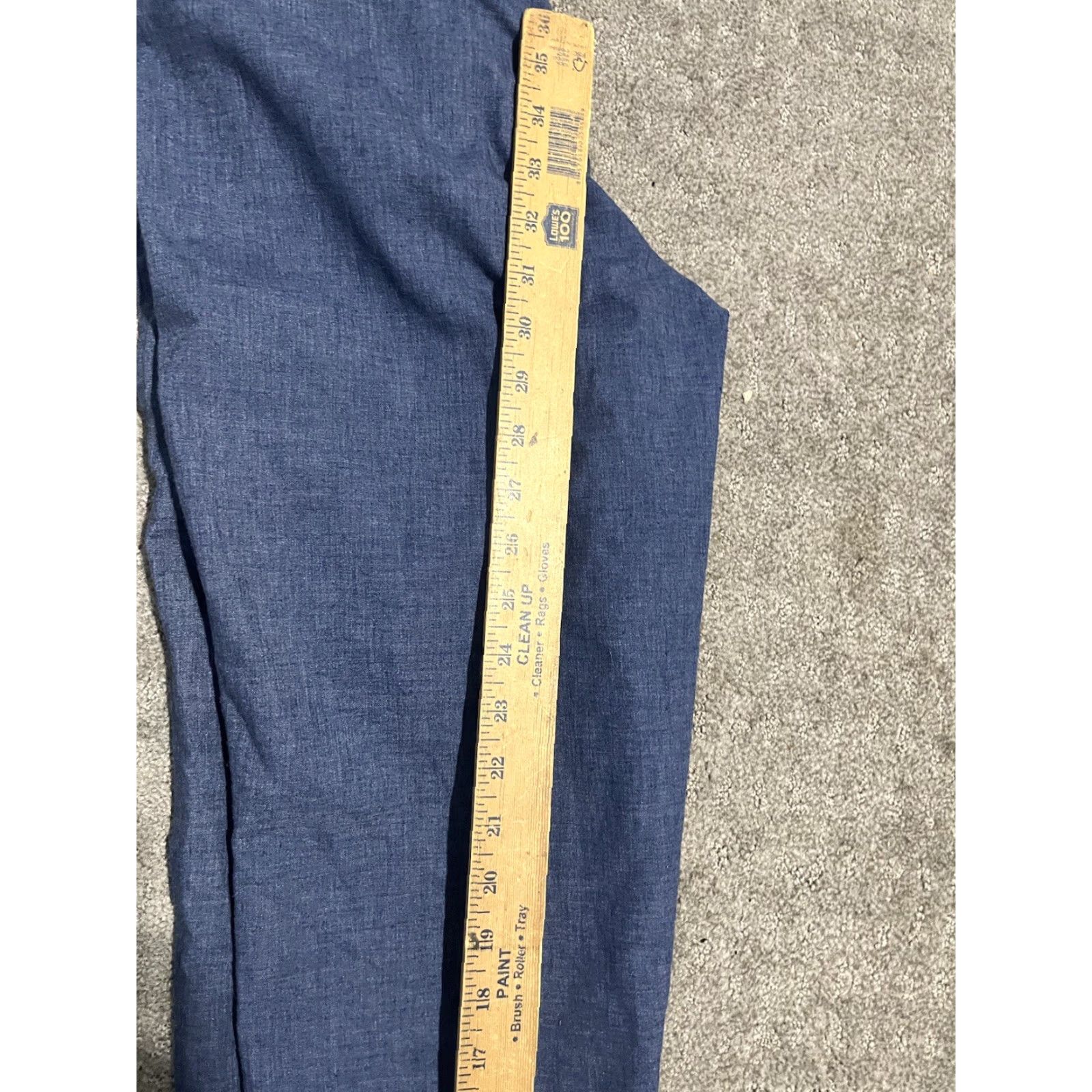 Lands' End VINTAGE Lands' End Pants Mens 30 Blue Pleated Chino Cotton Polyester Shirt Size US 30 / EU 46 - 6 Thumbnail