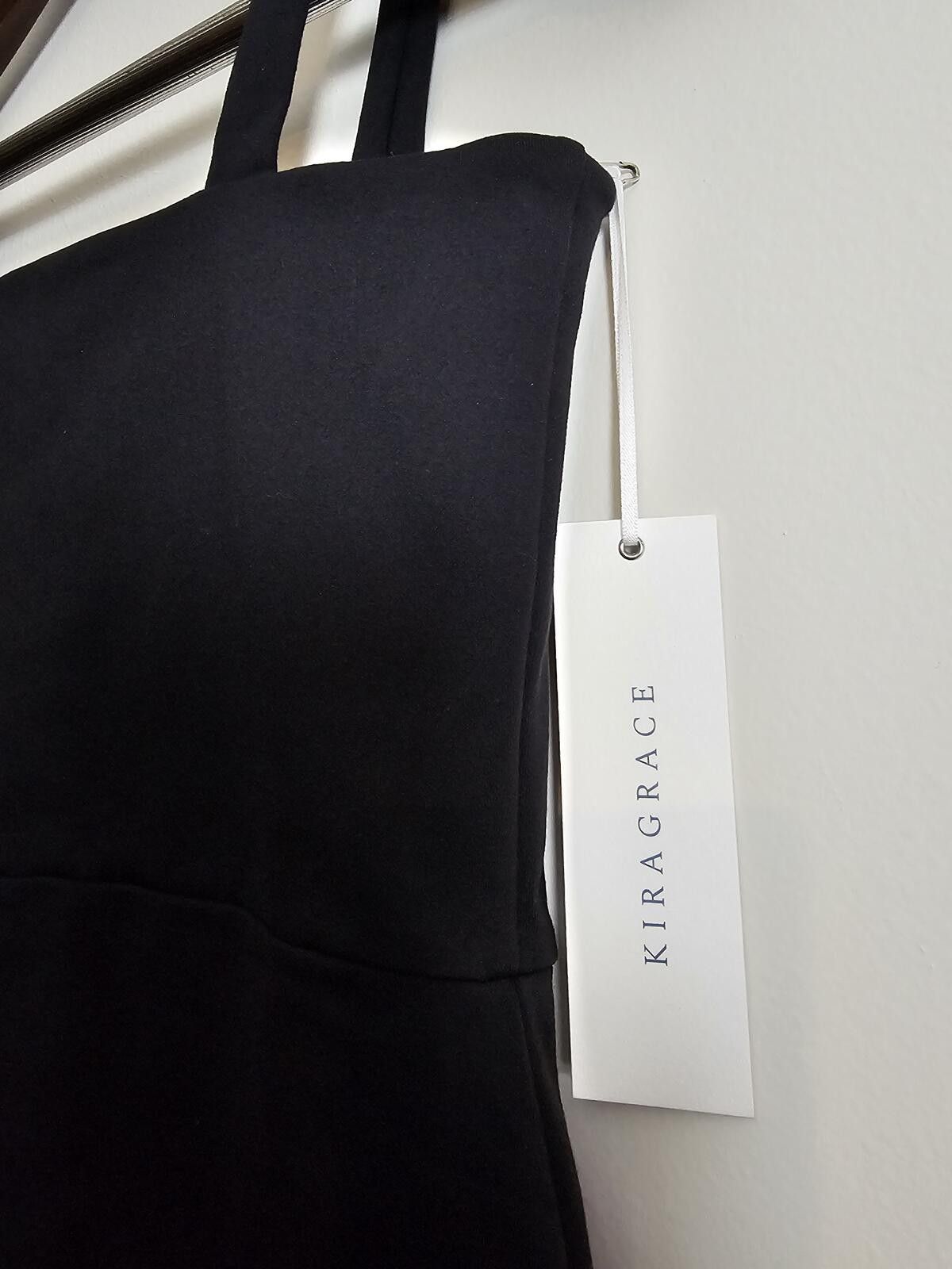 Other NWT KiraGrace Top Black Womens Size S Square Neckline Size S / US 4 / IT 40 - 2 Thumbnail