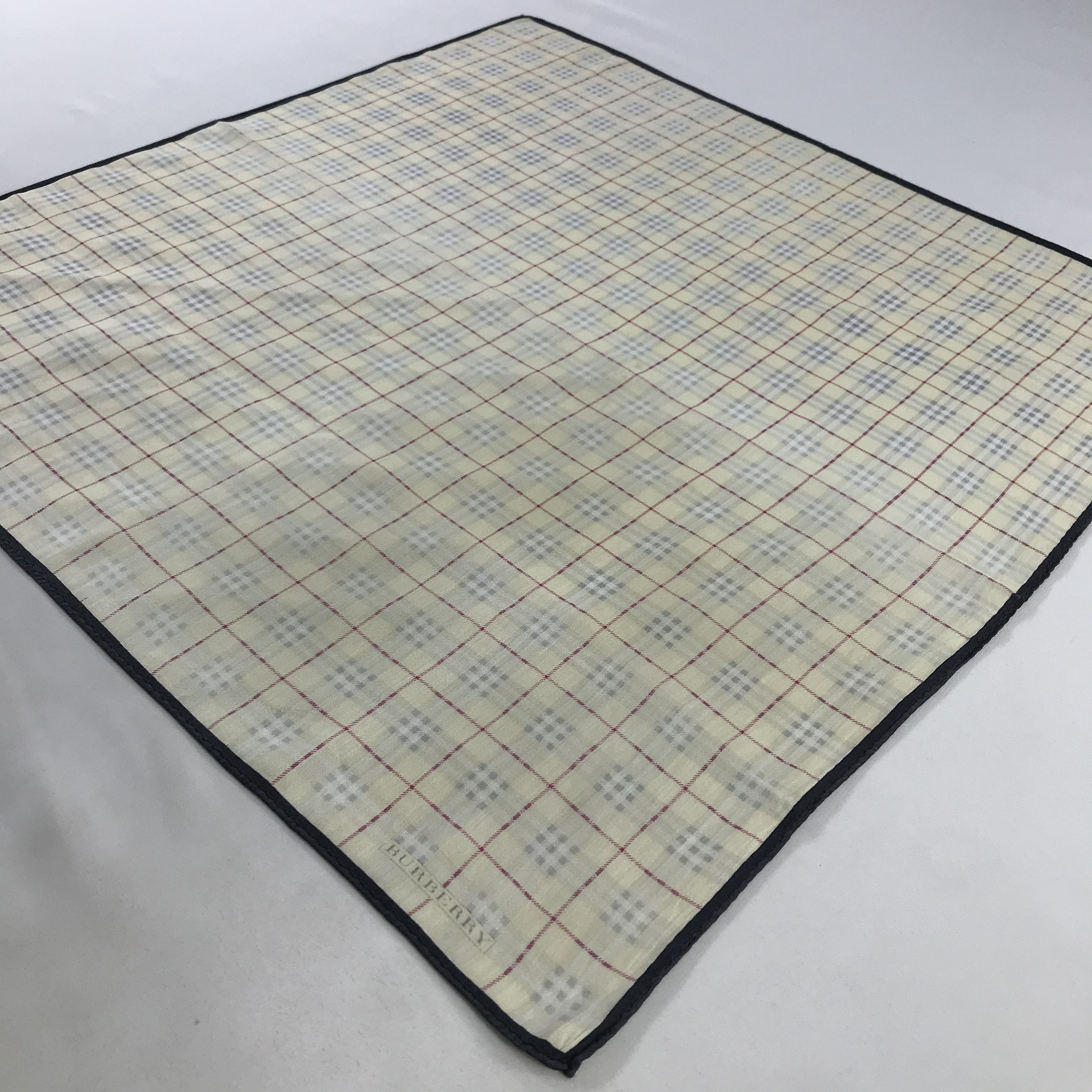 Burberry × Vintage Burberry Bandana / Handkerchief / Neckerchief - S1090 Size ONE SIZE - 2 Thumbnail