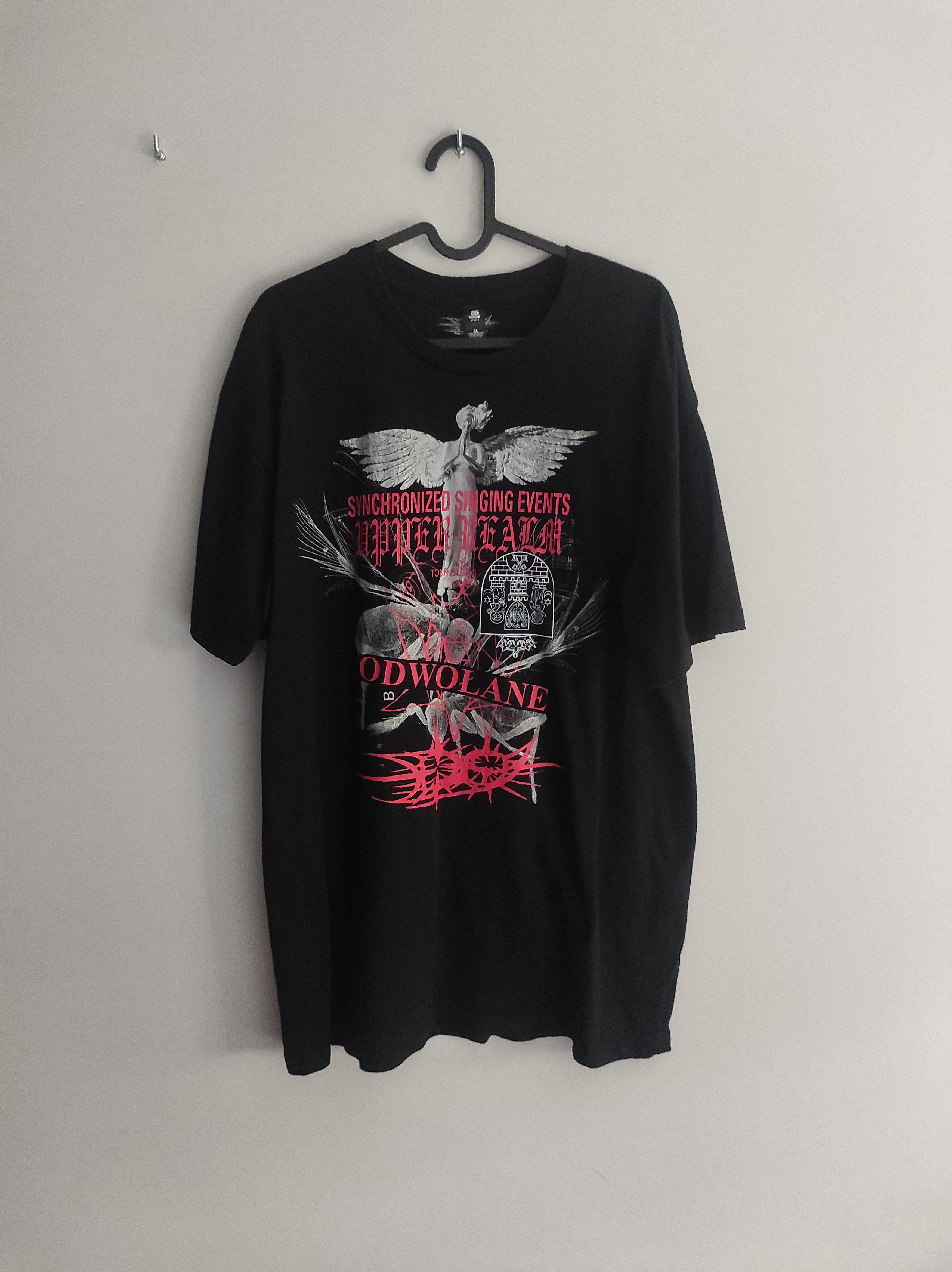 image of Drain Gang x Sad Boys Poland Exclusive Odwołane Tee in Black, Men's (Size XL)