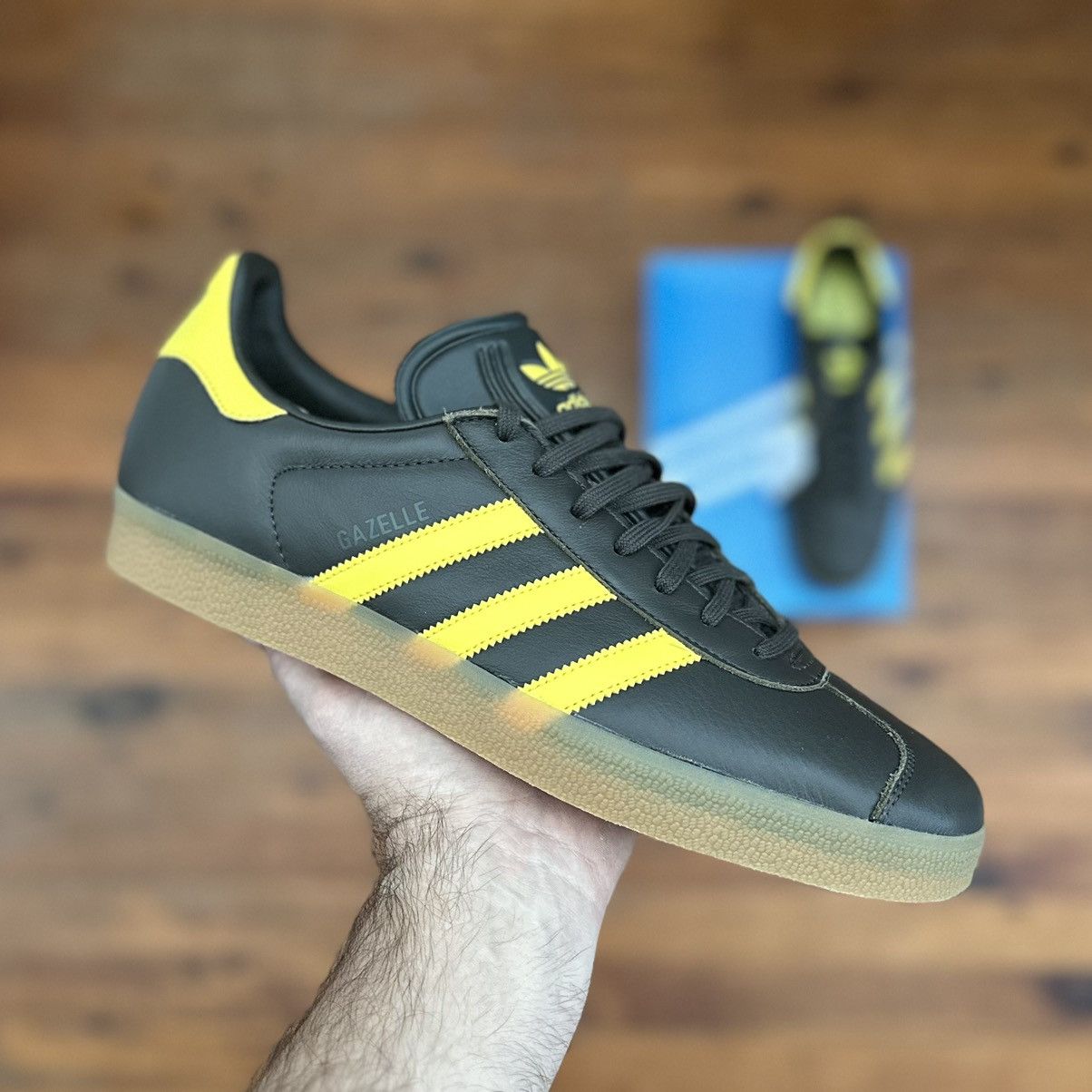 Adidas Adidas Gazelle Shadow Olive Yellow Gum Size 11.5 BNWT Grailed