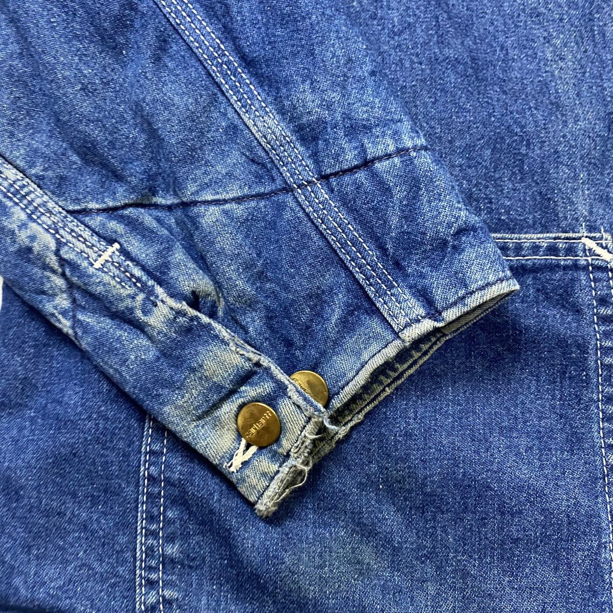 Carhartt Vintage Carhartt linen blanket denim chore jacket Size US L / EU 52-54 / 3 - 13 Thumbnail