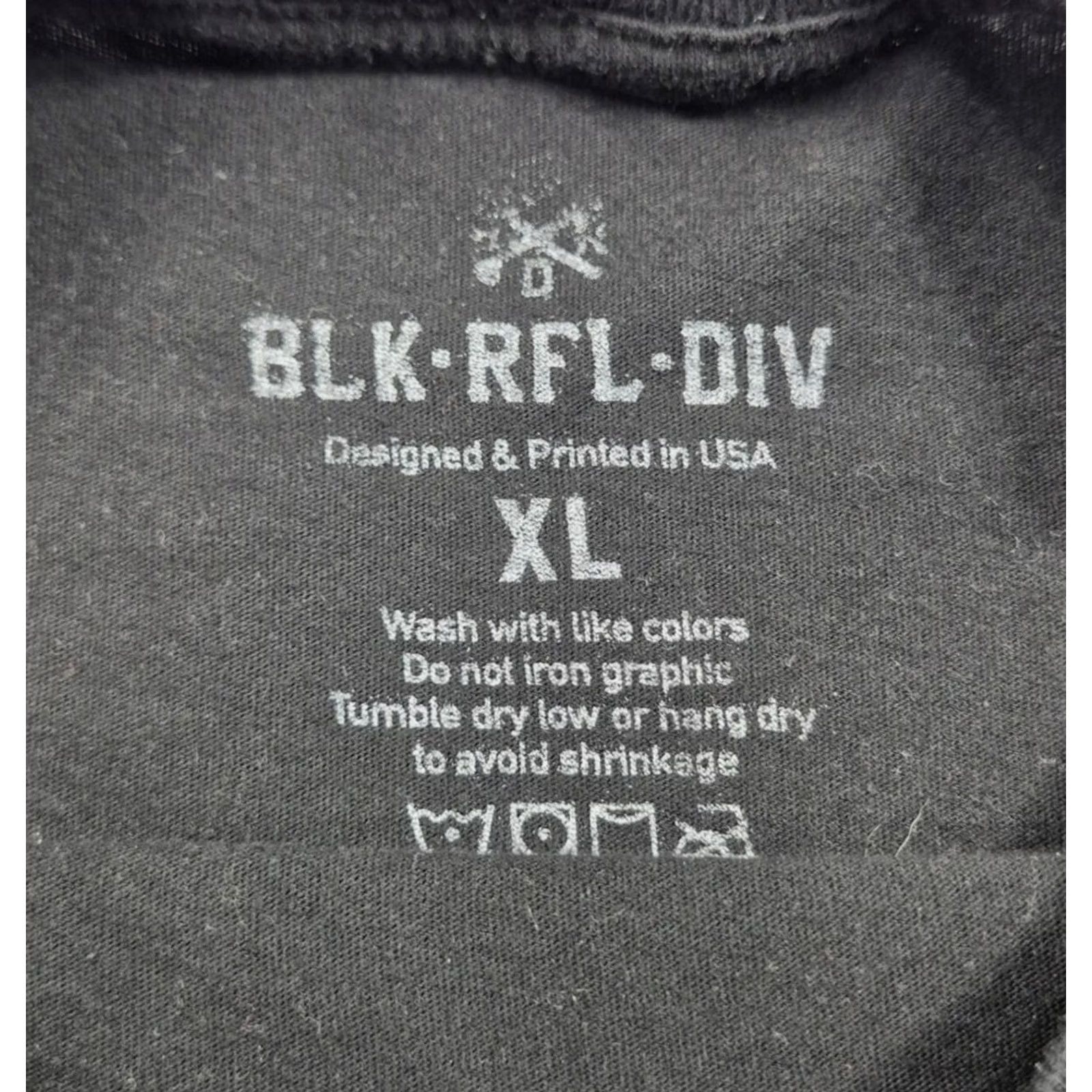 Vintage BLK-RFL-DIV Shirt Mens XL Black Skeleton Night Vision Graphic Tee Creepin Size US XL / EU 56 / 4 - 7 Thumbnail