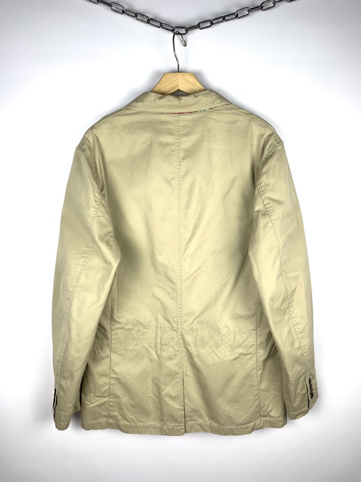 Polo Ralph Lauren Vintage Polo Ralph Lauren Blazer Mens 42R Jacket Coat Beige Size 42R - 9 Thumbnail
