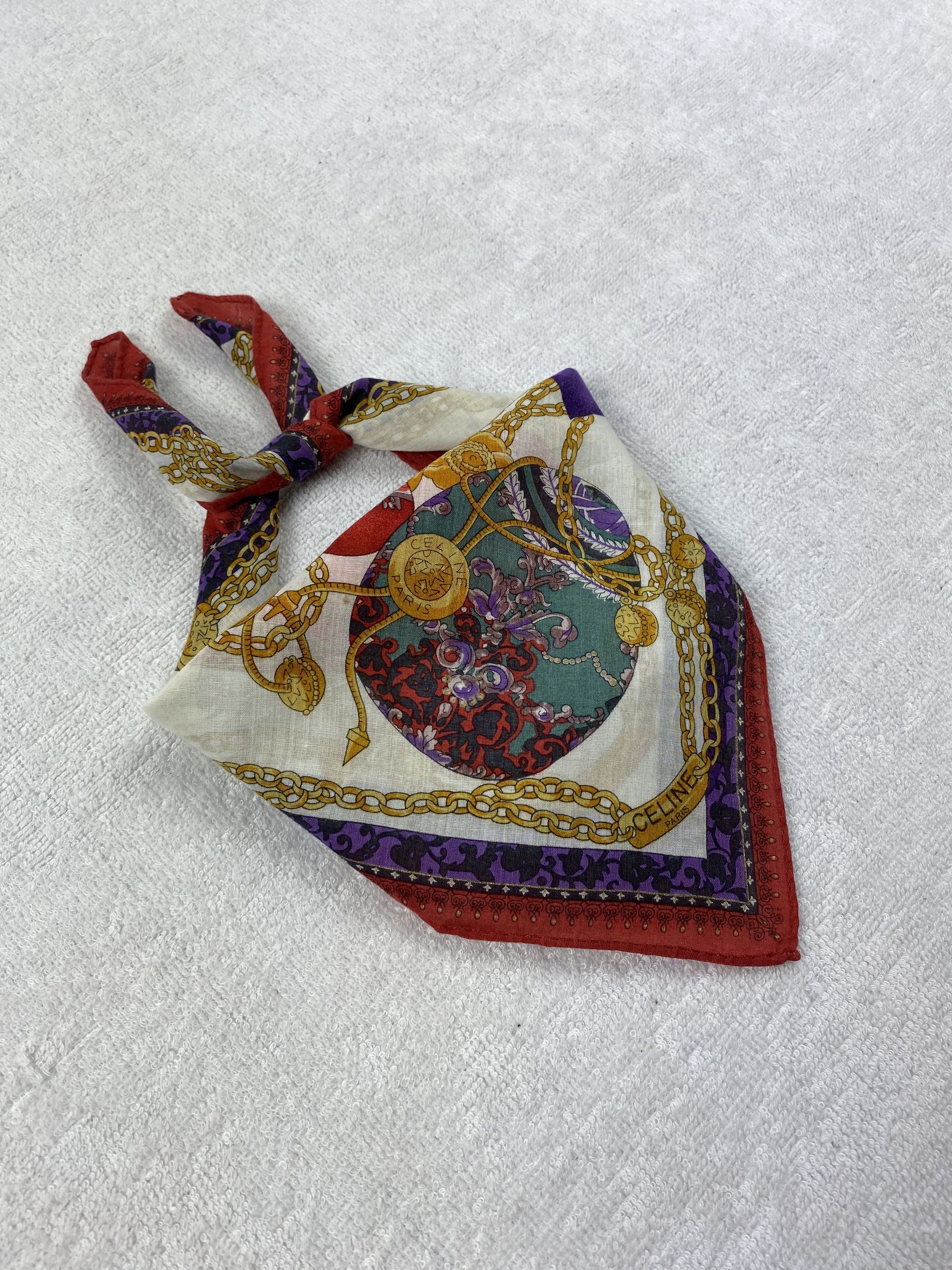 Celine × Vintage Celine Handkerchief / Bandana / Neckerchief Size ONE SIZE - 2 Thumbnail