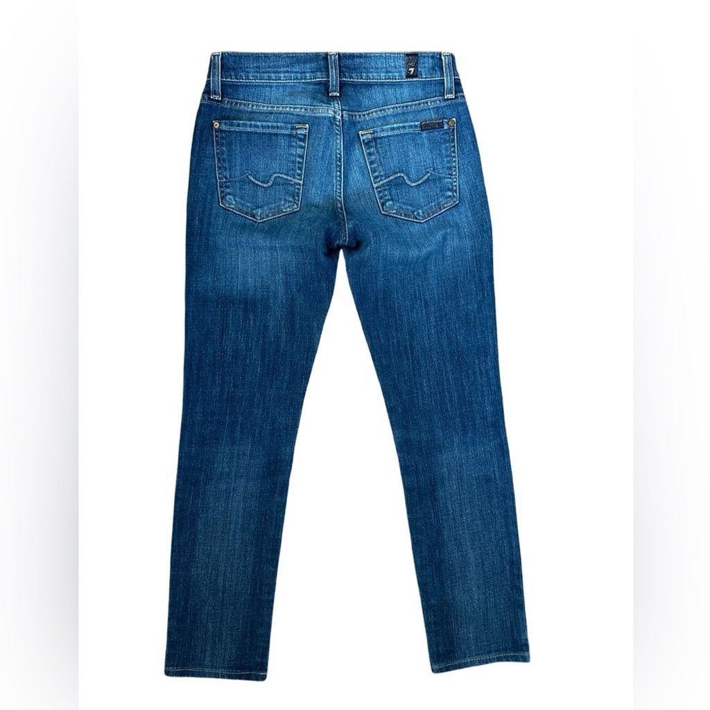 7 For All Mankind NWOT 7 For All Mankind ROXANNE Jeans BLUE Women’s Size 25. Size 25" / US 0 / IT 36 - 3 Thumbnail