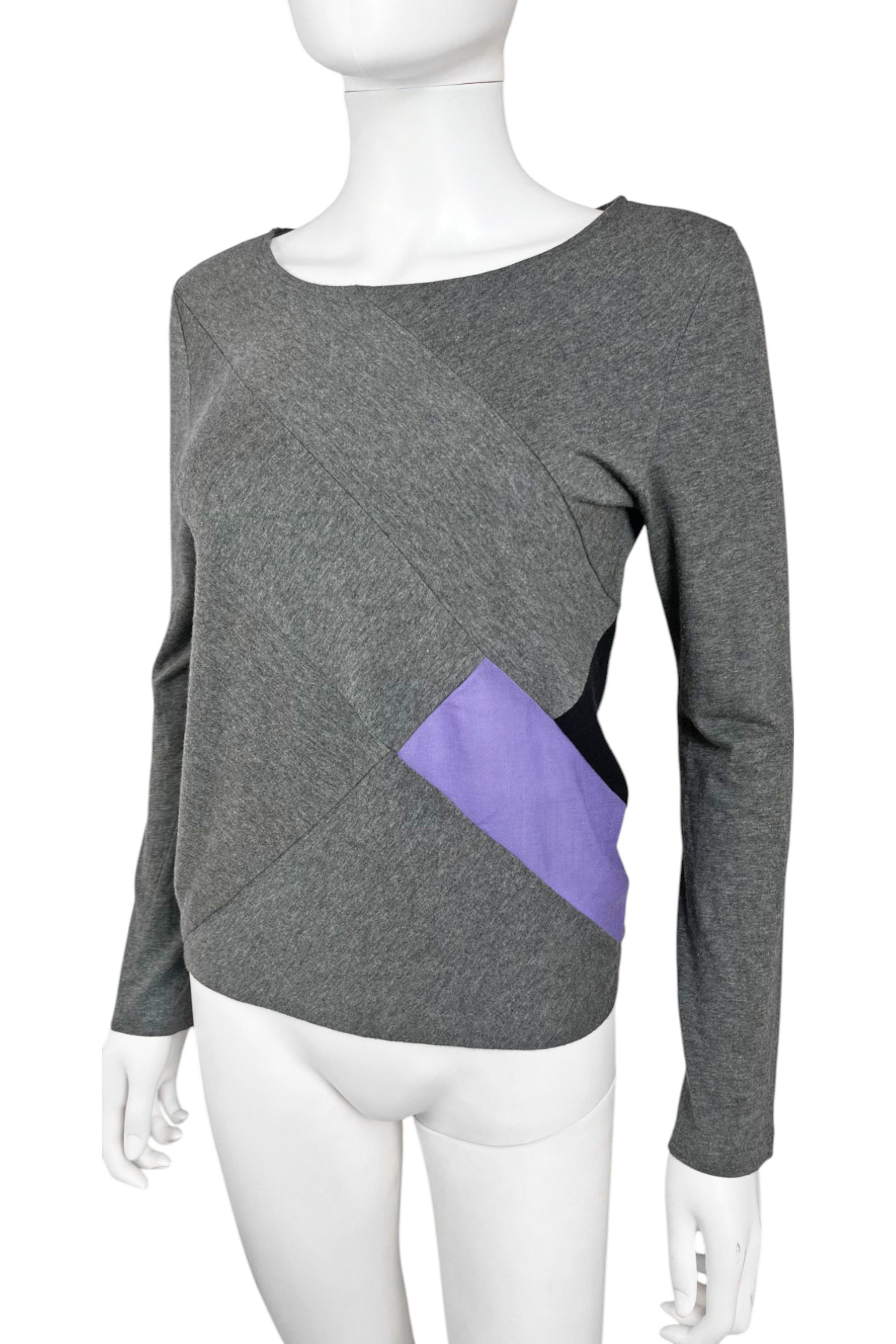 Yohji Yamamoto Cotton Cross Grey Longsleeve Size XS / US 0-2 / IT 36-38 - 4 Thumbnail