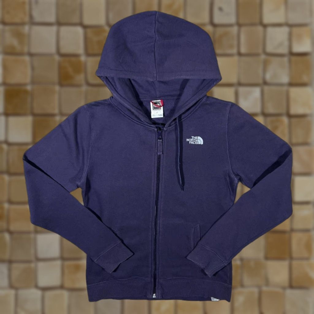 The North Face The North Face TNF Classic Embroidered Mini Logo Purple Zip Hoodie Women's Small Size S / US 4 / IT 40 - 1 Thumbnail