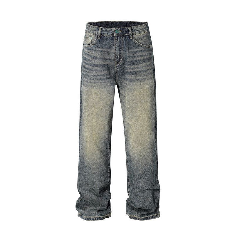 Japanese Brand × Jean High street washed distressed loose wide-leg jeans y2k Size US 32 / EU 48 - 1 Thumbnail