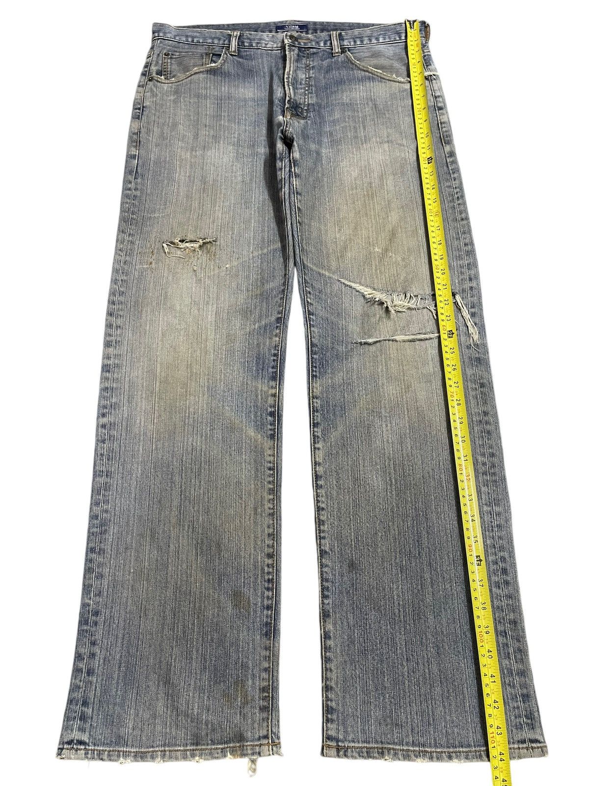 Jun Takahashi Vintage Japanese Brand Blue Wash Distress Loose Jeans Size US 36 / EU 52 - 12 Thumbnail