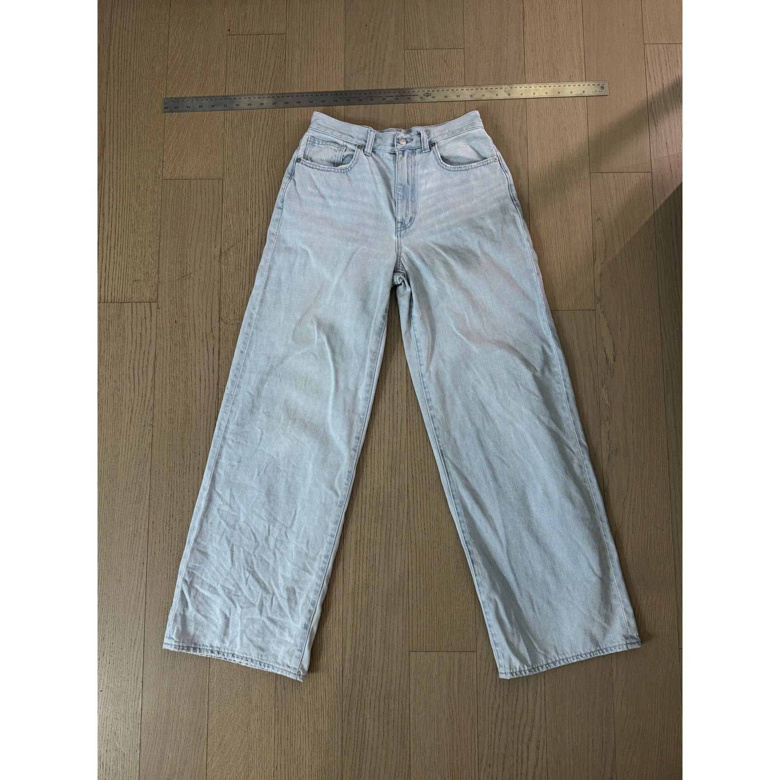 Madewell Madewell Superwide-Leg Jeans High Rise, 100% Cotton Size 28" / US 6 / IT 42 - 2 Thumbnail