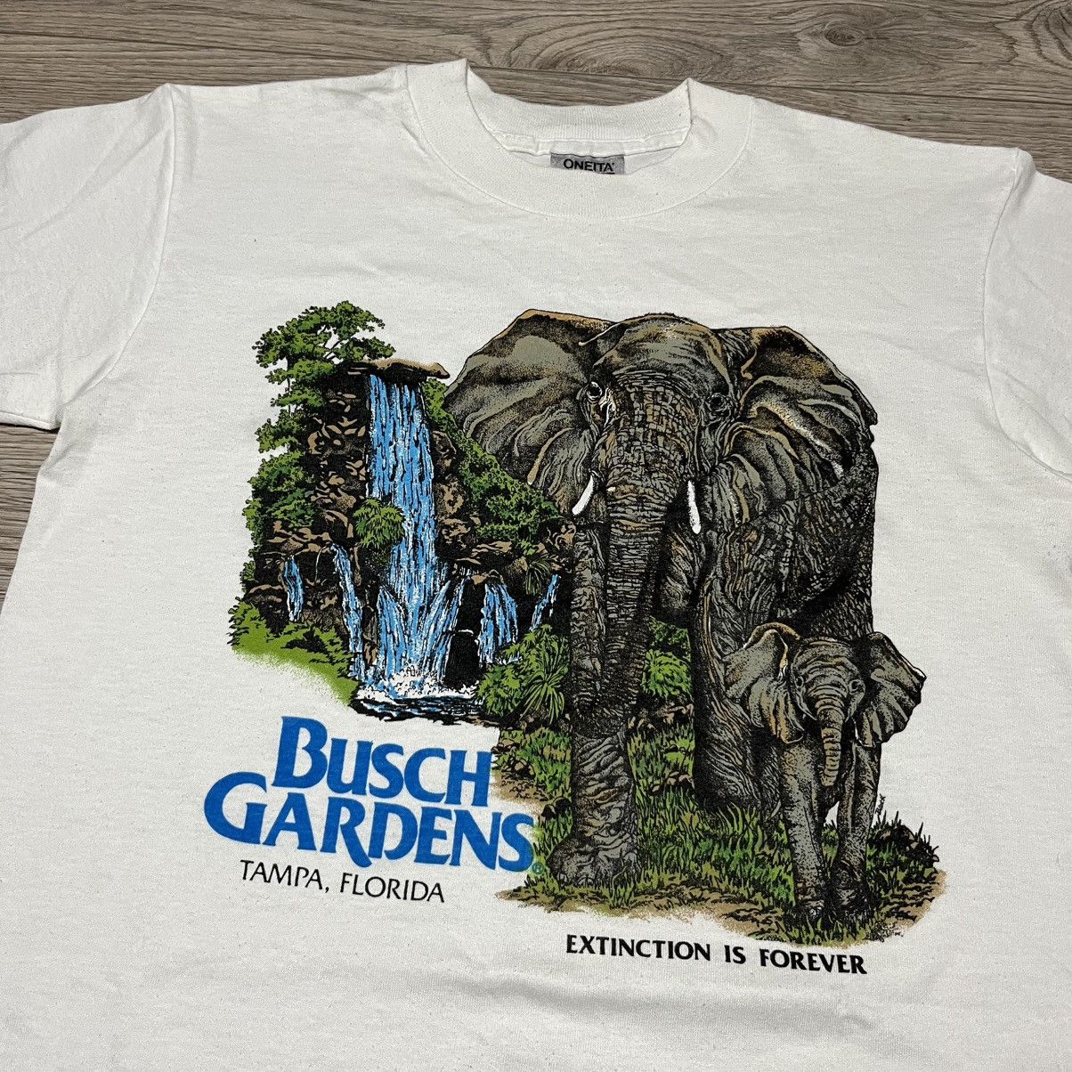 Vintage Busch garden vintage tee Oneita 90s Size US M / EU 48-50 / 2 - 2 Thumbnail