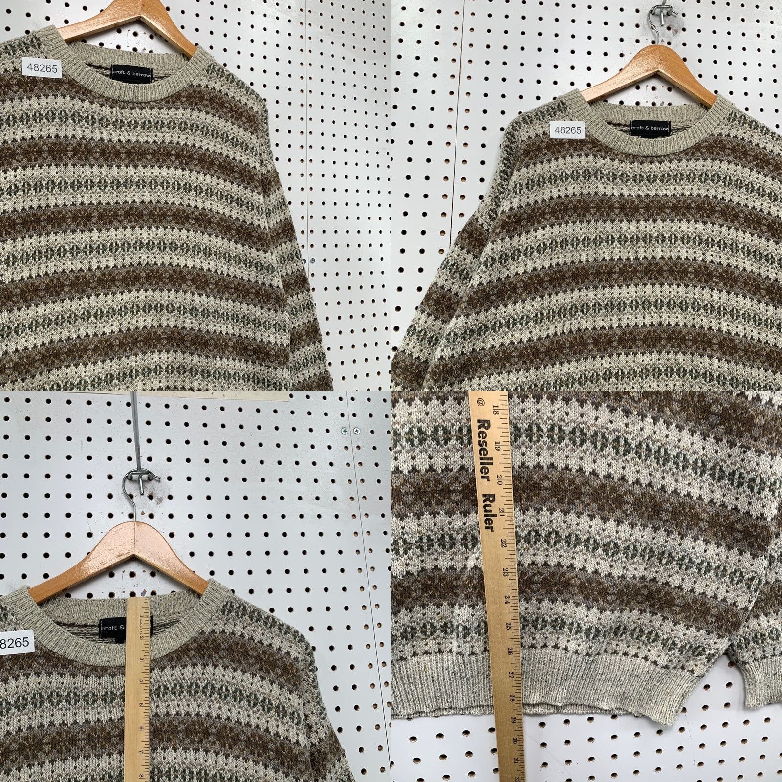 Croft & Barrow VINTAGE Croft & Barrow 3d Knit Sweater Mens XL Brown Striped Grandpa Dad USA Shirt Mens XL Brown Striped Pullover Knit Crew Neck Vintage Enthusiast Size US XL / EU 56 / 4 - 8 Thumbnail