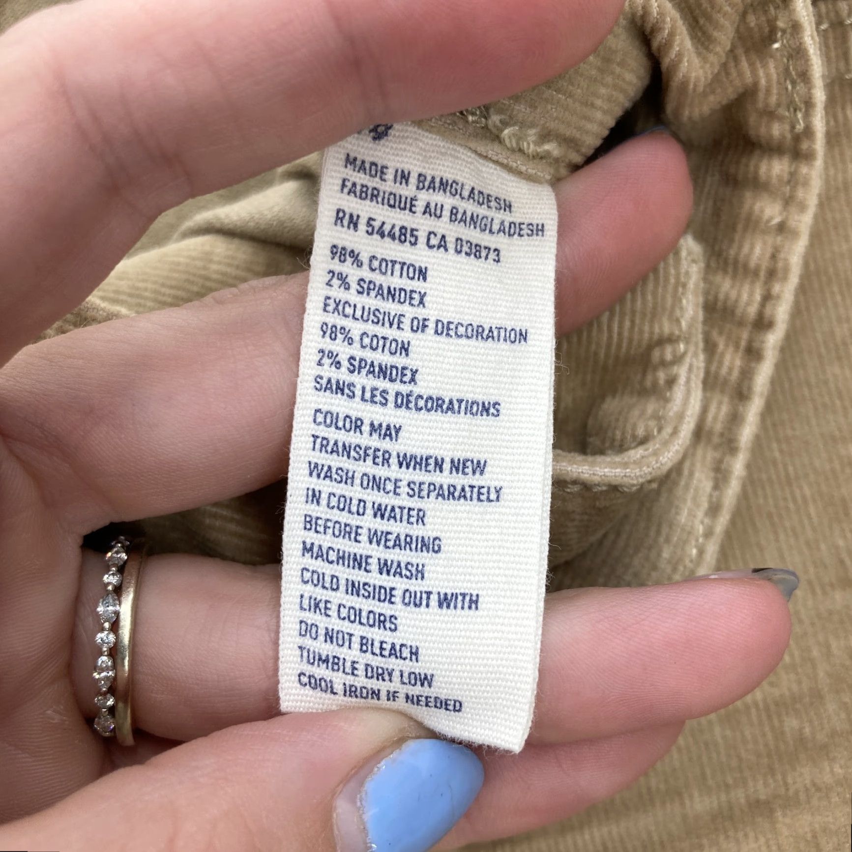 American Eagle Outfitters American Eagle Outfitters Pants Womens 14 Tan Stretch Corduroy Jegging Casual Preppy City Size 36" / US 14 / IT 50 - 6 Thumbnail