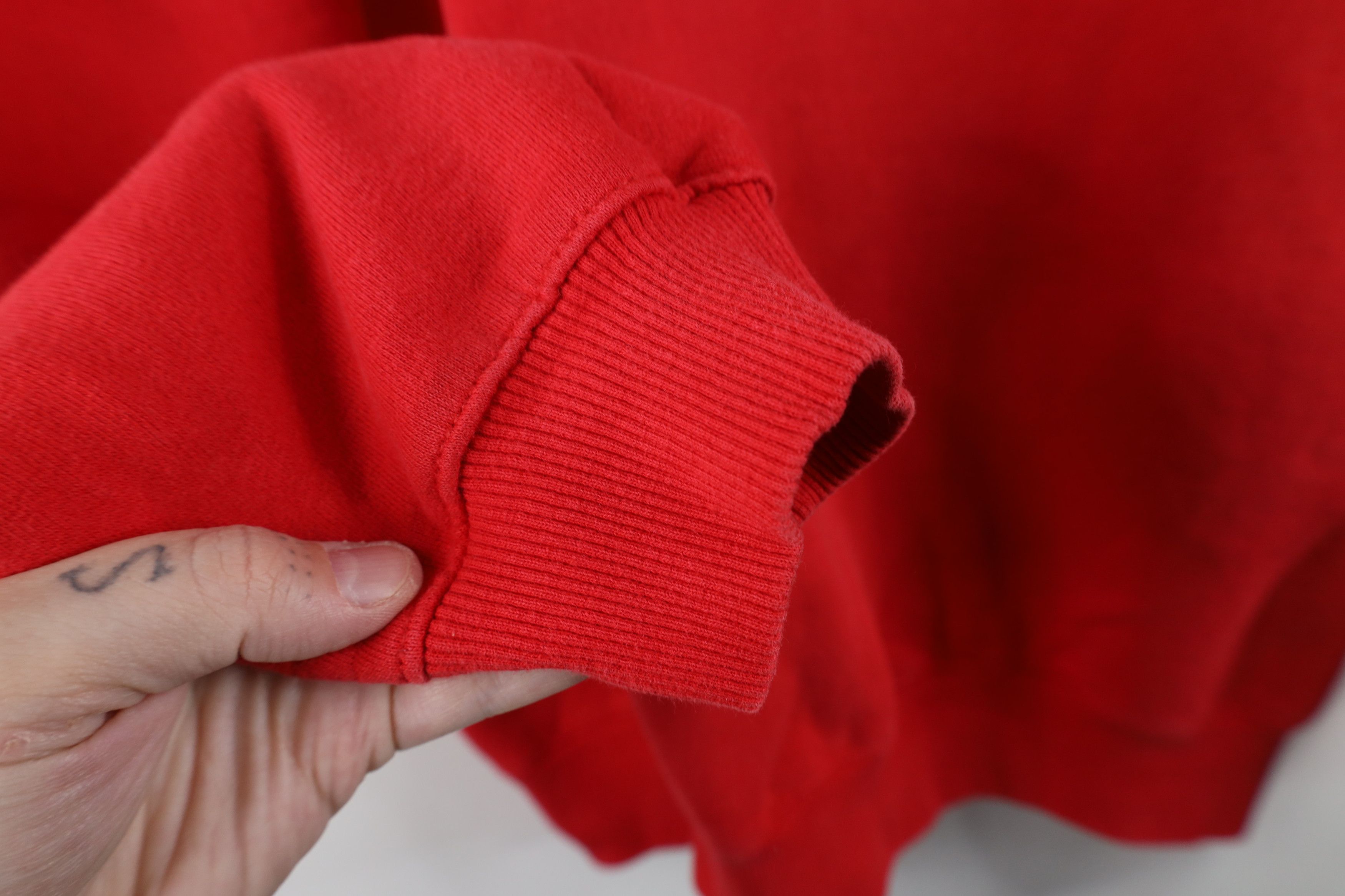Champion Vintage 90s Champion Classic Logo Crewneck Sweatshirt Red Size US L / EU 52-54 / 3 - 7 Thumbnail