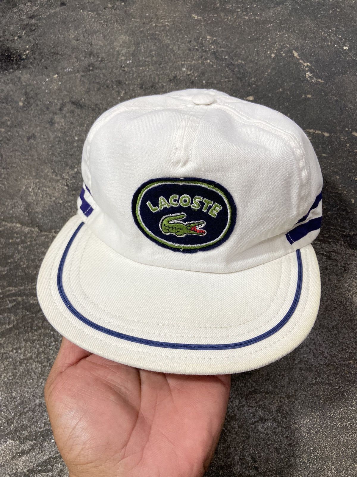 Lacoste × Vintage Vintage Lacoste Unstructured Cap Made In France Size ONE SIZE - 2 Thumbnail