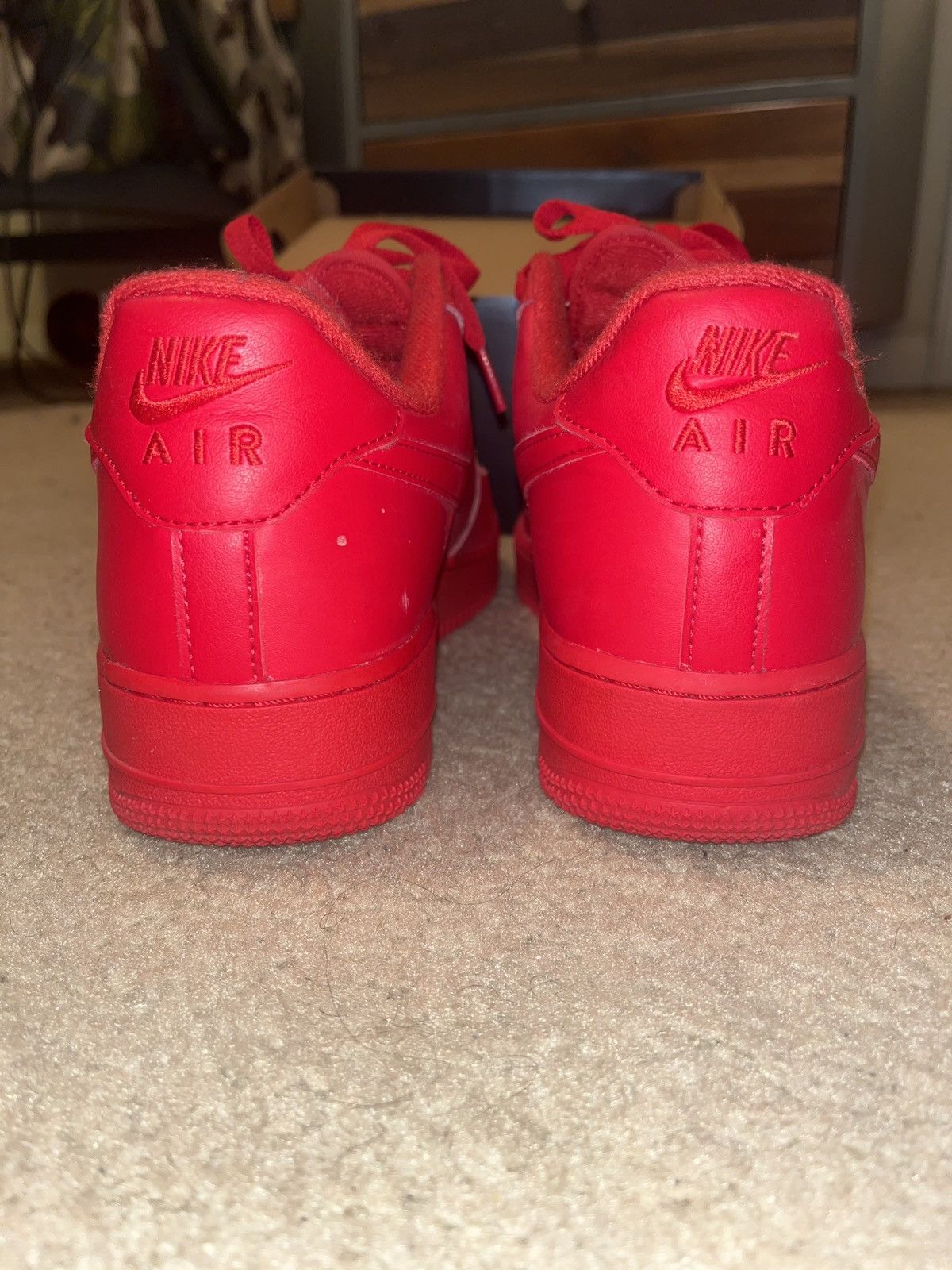 Nike AIR FORCE 1 ‘07 LV8 1 University Red Size US 10 / EU 43 - 4 Thumbnail