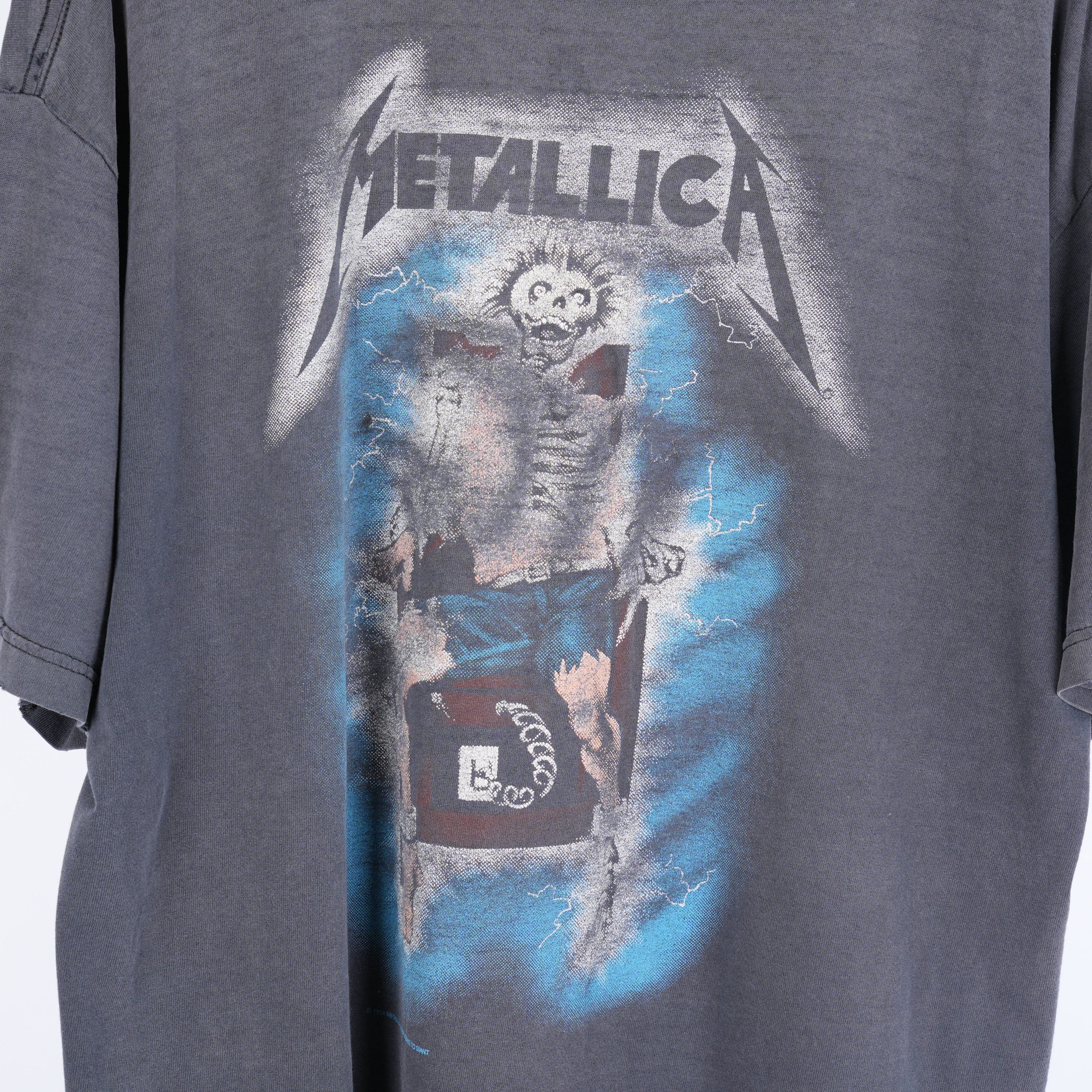Vintage VINTAGE THRASHED METALLICA FADED BAND TEE Size US XL / EU 56 / 4 - 4 Thumbnail