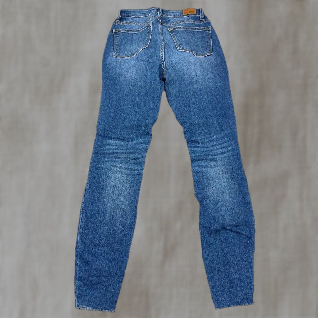 Vintage Judy Blue Jeans Women Skinny Mid Rise 25 Blue Denim 5-Pocket Distressed? No. 26in Inseam Slim Classic Modern Pants Size 25 Womens Jeans Size 42" / US 20 - 1 Thumbnail