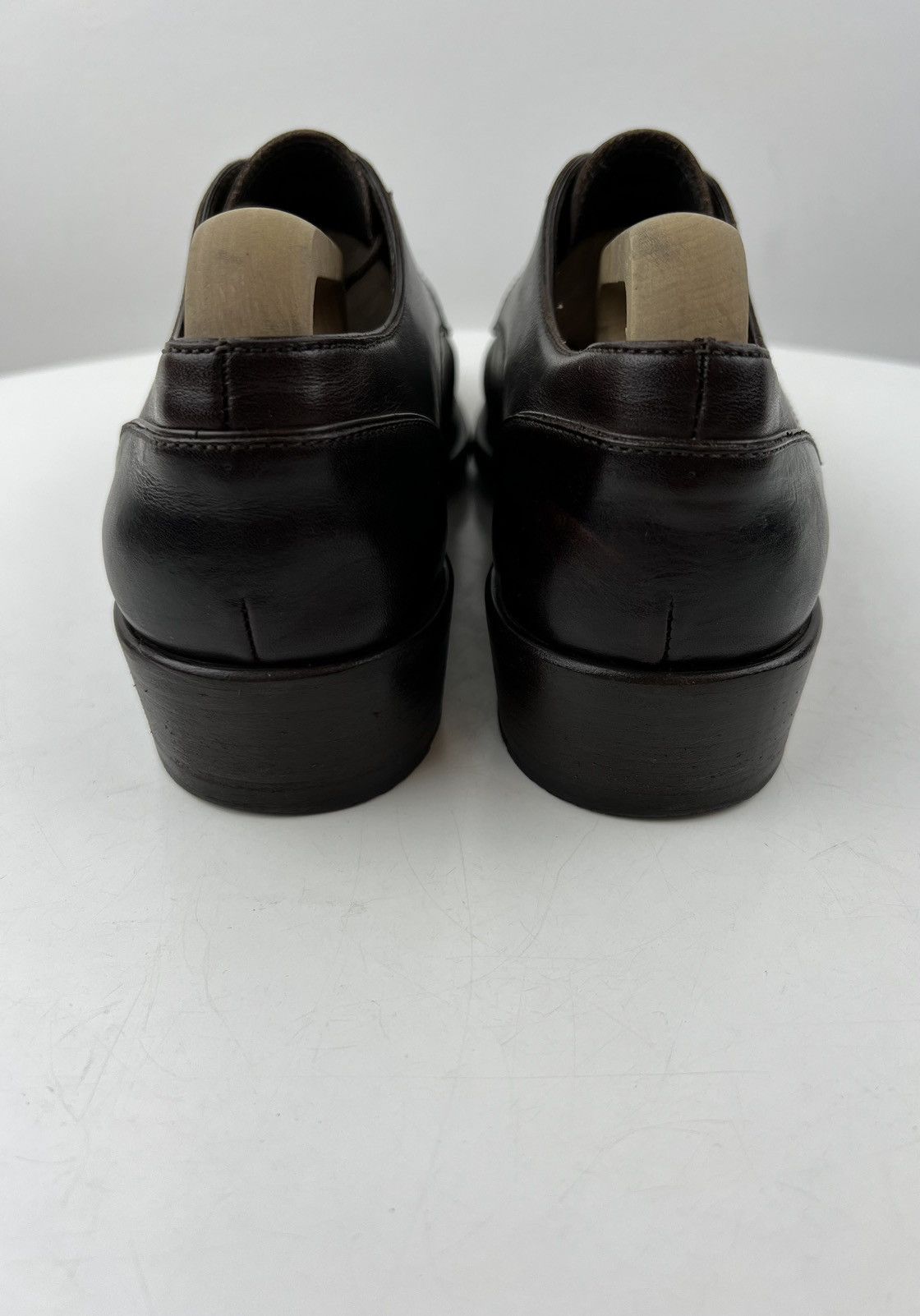 Fendi FENDI Derby Leather Shoes Lace Up Wingtip Logo Brown Men’s Size US 8 / EU 41 - 11 Thumbnail