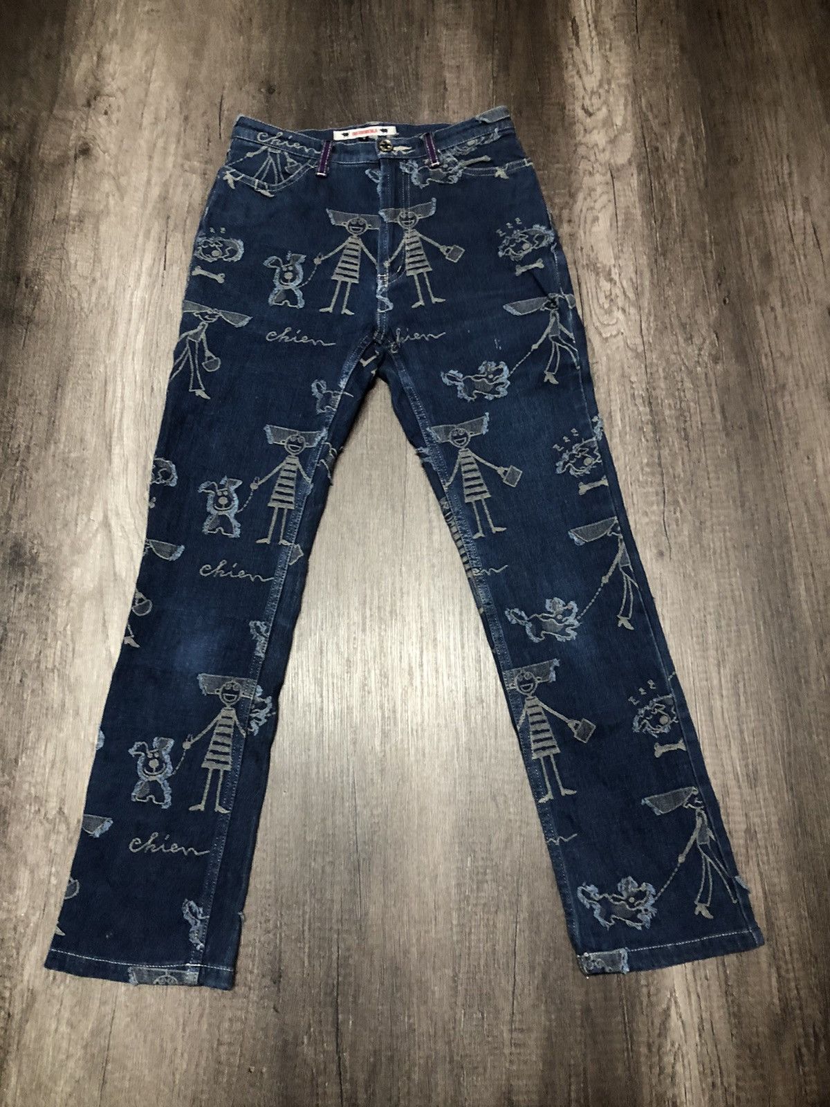 Japanese Brand VINTAGE OLLEBOREBLA STRETCH JEANS FULL PRINT Size 27" / US 4 / IT 40 - 1 Thumbnail