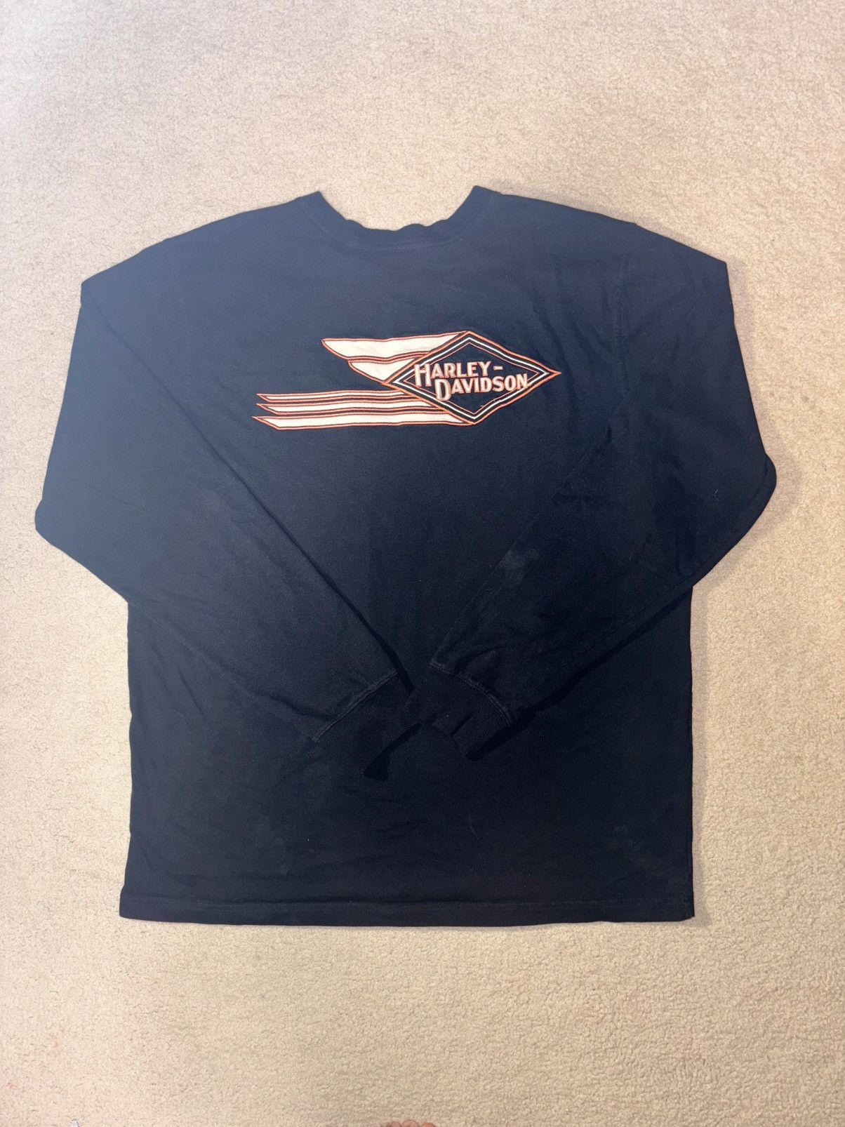 Harley Davidson 90s Harley Davidson Motorcycles Embroidered 2XL Long Sleeve Size US XXL / EU 58 / 5 - 3 Thumbnail