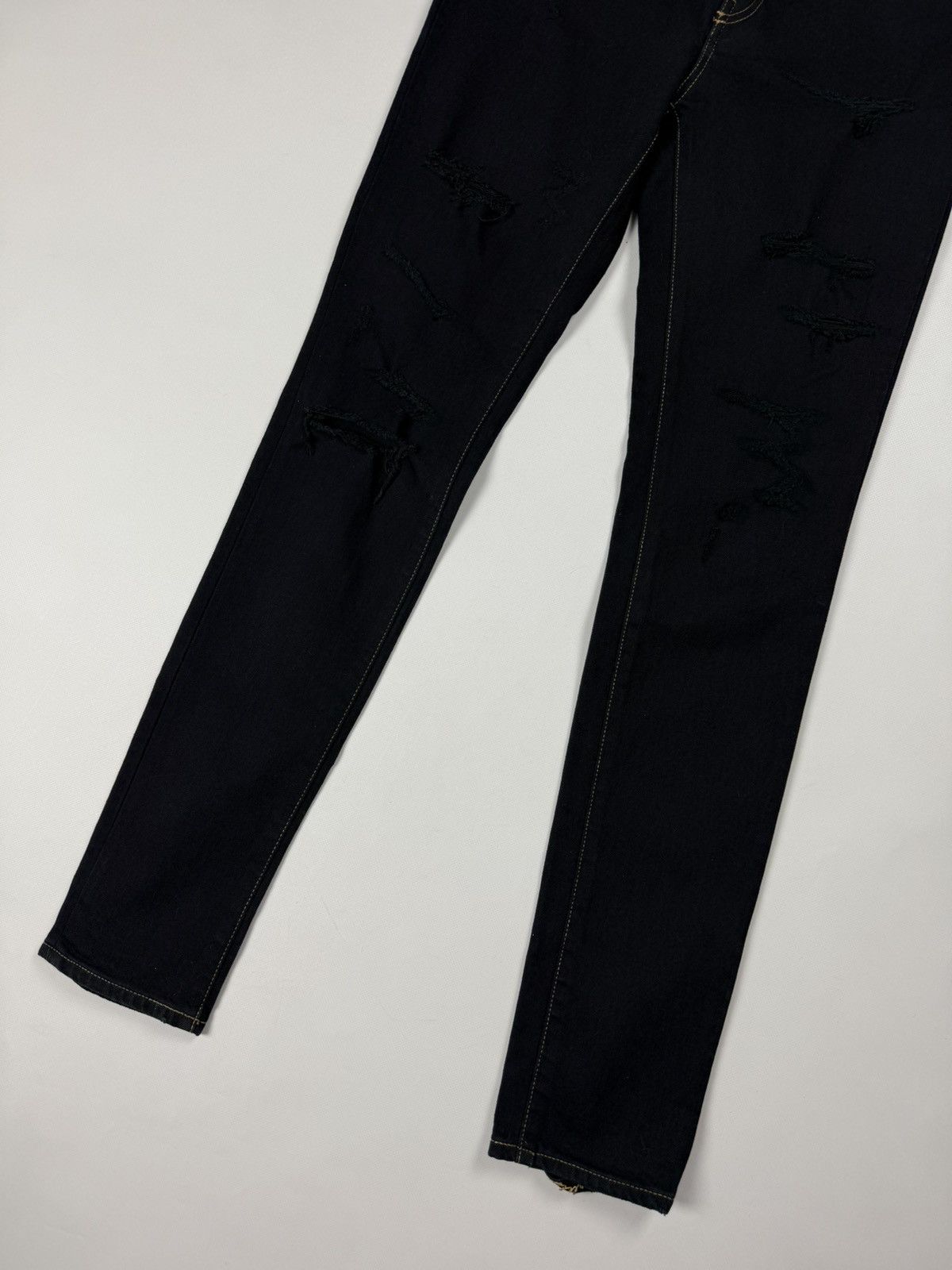 Saint Laurent Paris Saint Laurent Thrash Overdye Japan Denim Ladies Skinny Jeans Size 27" / US 4 / IT 40 - 5 Thumbnail