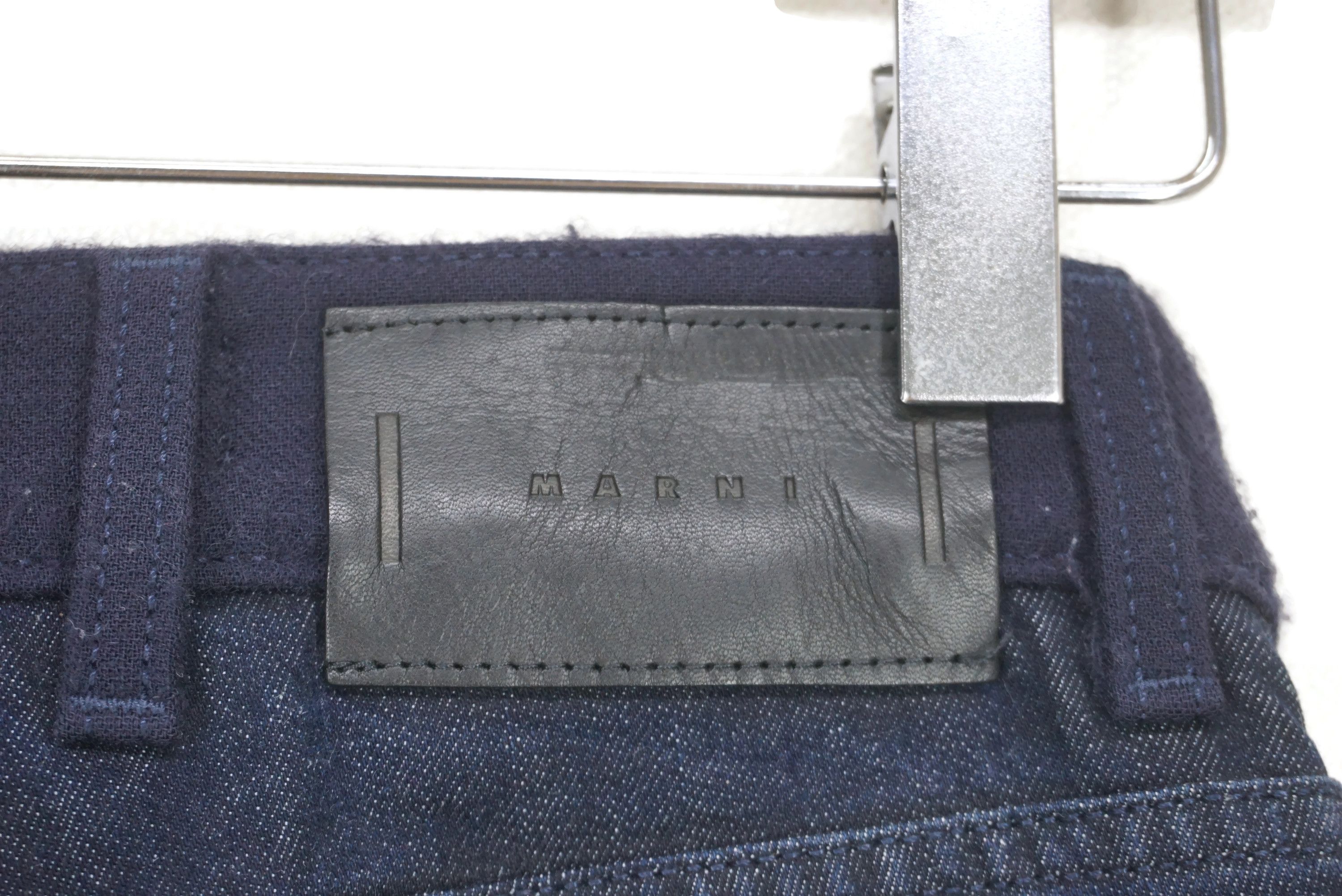 Marni Cropped Jeans Size 24 fit W25xL27 Wool-Blend Slim Ankle Fit Size 24" / US 00 / IT 34 - 10 Thumbnail