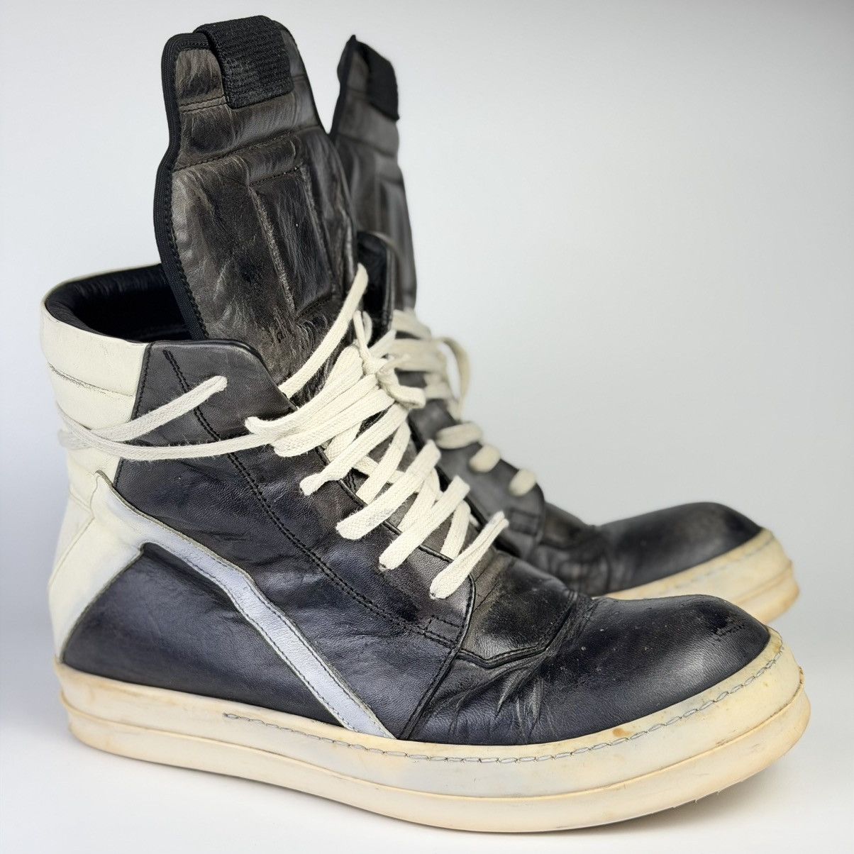 Rick Owens Rick Owens Geobasket Stone Gray Size US 7.5 / EU 40-41 - 1 Thumbnail