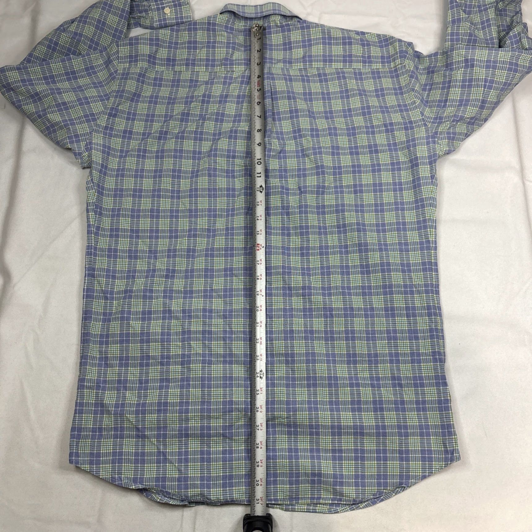 Peter Millar Peter Millar Button-Down Long Sleeve Shirt Men’s XL Plaid Blue Green Men Shirt XL Plaid Blue Green Size US XL / EU 56 / 4 - 5 Thumbnail