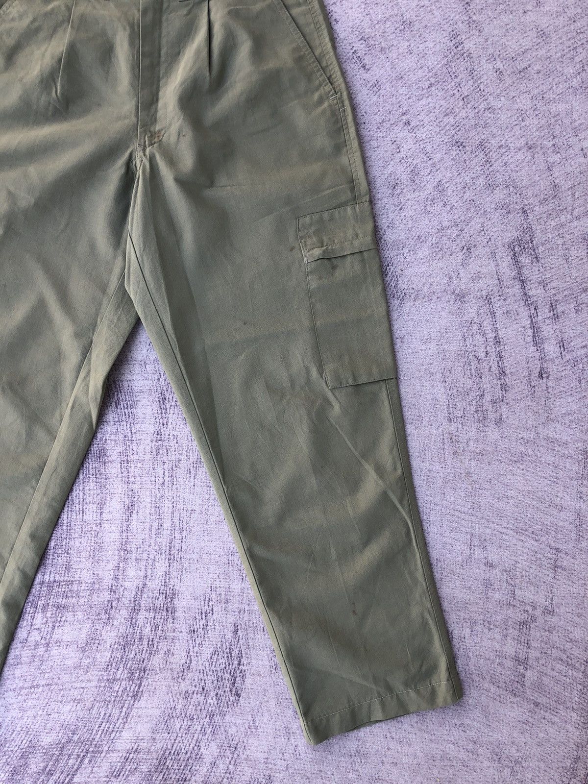 Japanese Brand Japanese Green Cargo Pants Multipocket Tactical Utility Size US 27 - 3 Thumbnail