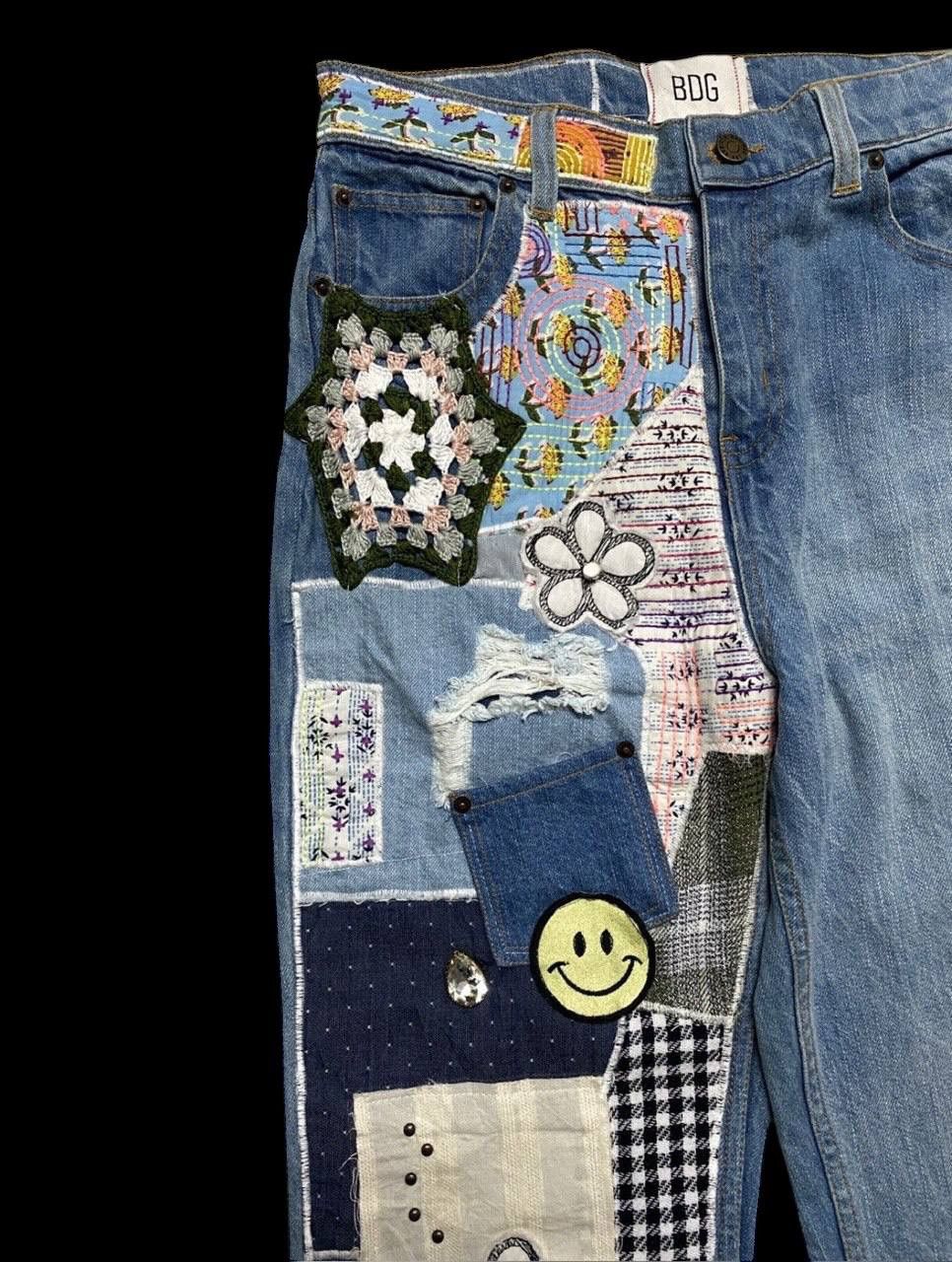 Other FLARE Kapital Inspired Hippie Patchwork Distress By Bdg Jean Size US 29 - 4 Thumbnail