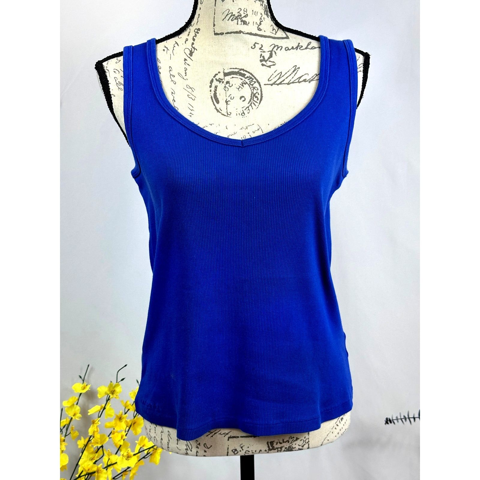 Ralph Lauren Ralph Lauren Women’s Sleeveless Knit Tank Top Blue M Size M / US 6-8 / IT 42-44 - 2 Thumbnail