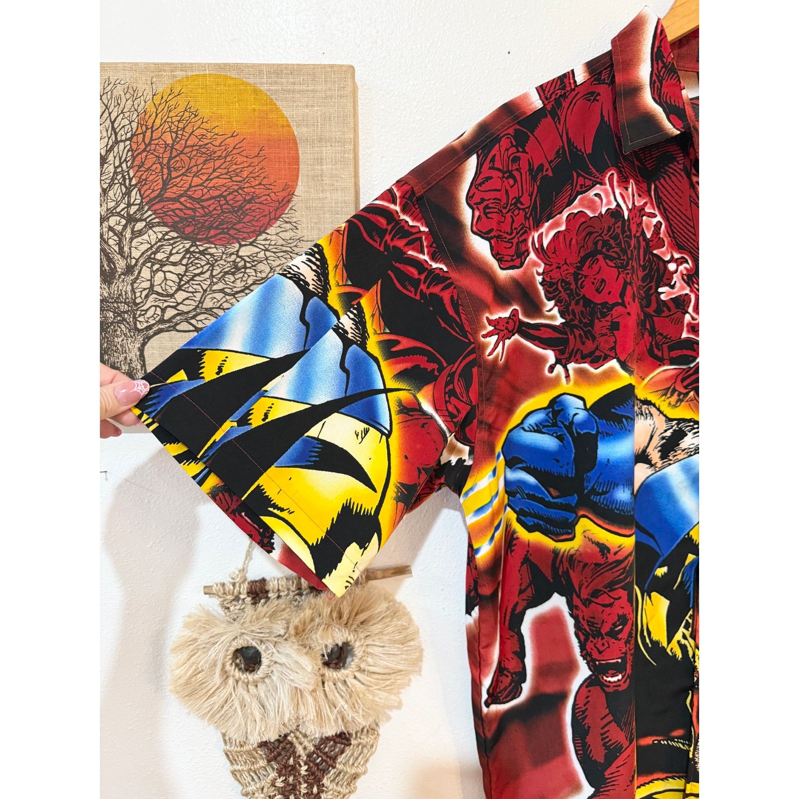 Marvel Comics Y2K Marvel X-Men Wolverine All Over Print Button Up size XL Size US XL / EU 56 / 4 - 3 Thumbnail