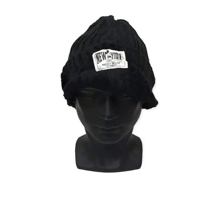 Disney × Mickey Mouse × Vintage Disney New York Mickey Mouse Plain Beanie Hat Size ONE SIZE - 1 Thumbnail