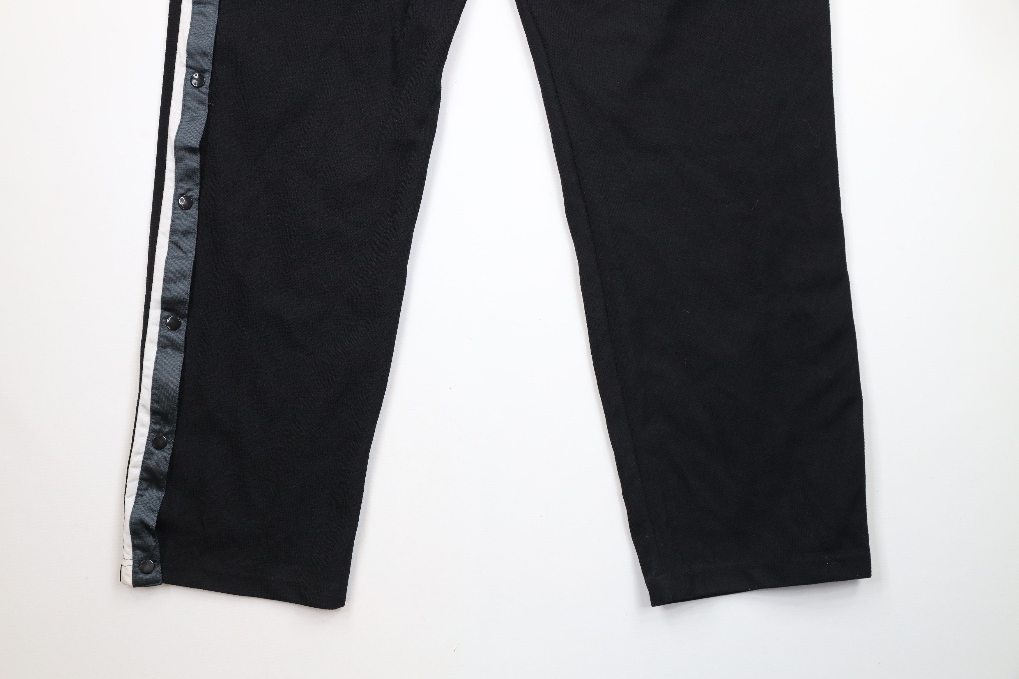 Vintage Vintage 90s Streetwear Striped Wide Leg Tearaway Pants Black Size US 38 / EU 54 - 15 Thumbnail