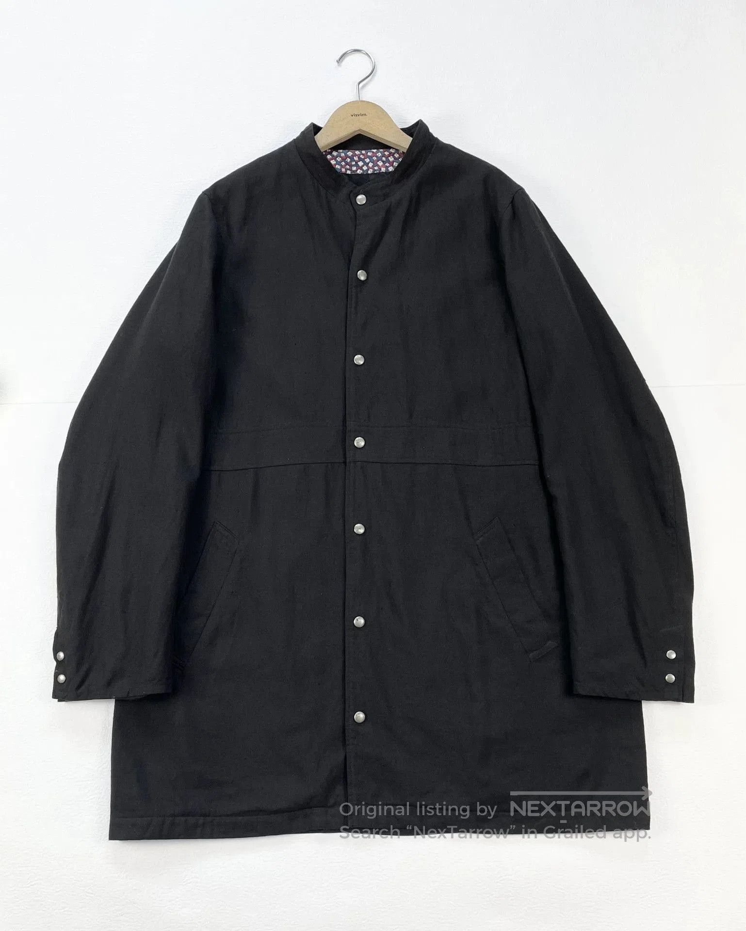 visvim blackbird coat n.d mud-dyed jacket.